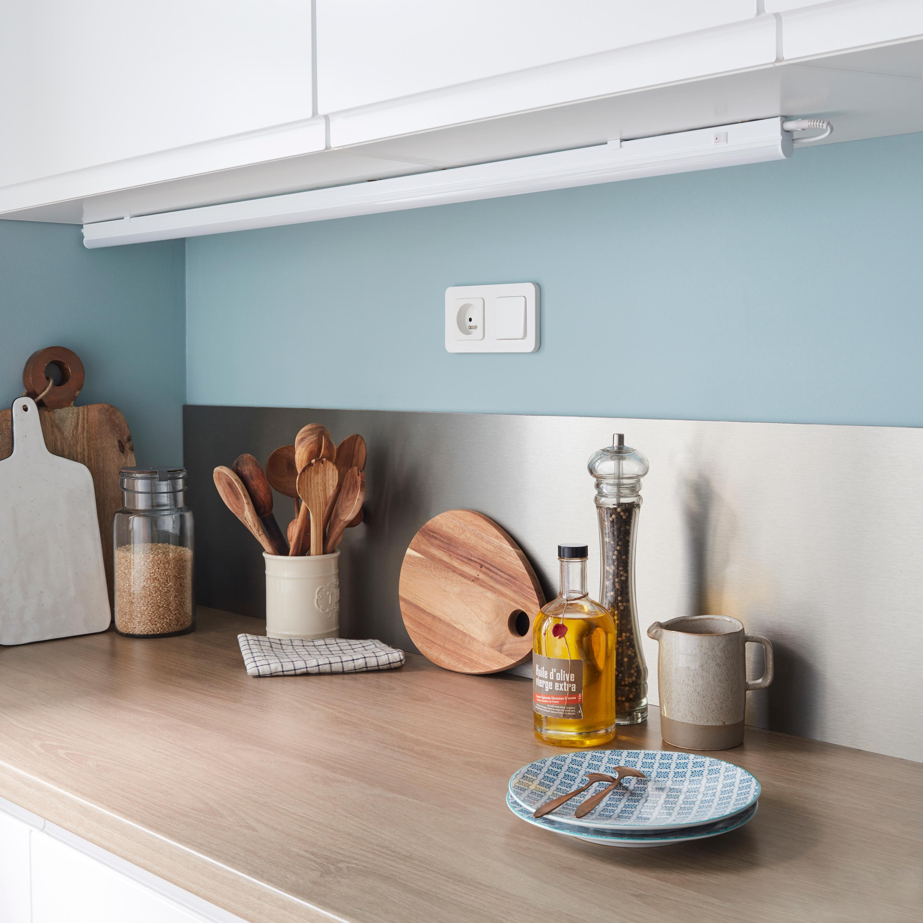 Réglette Led dessous de meuble L.121 cm, blanc neutre, Moss INSPIRE - 3