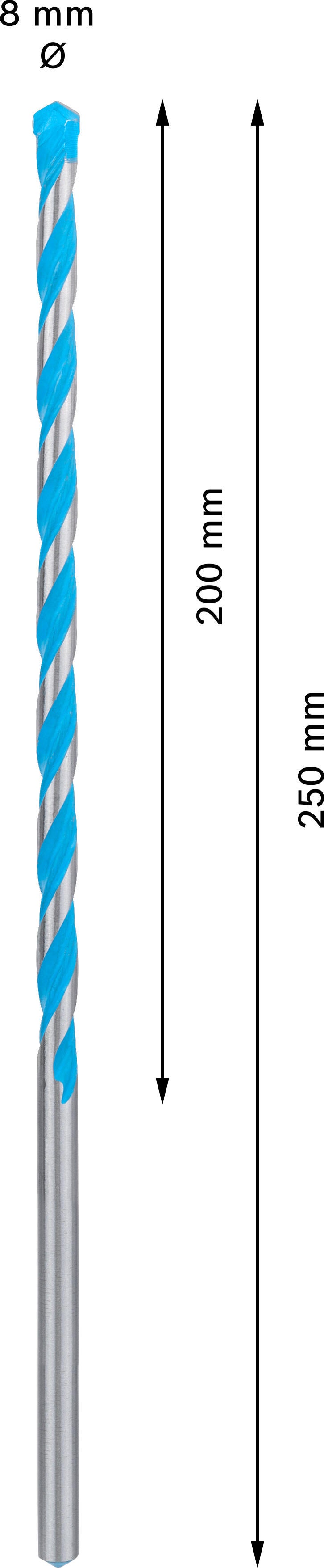 Foret multimatériaux Diam.8 mm, L.250 mm BOSCH EXPERT - 2