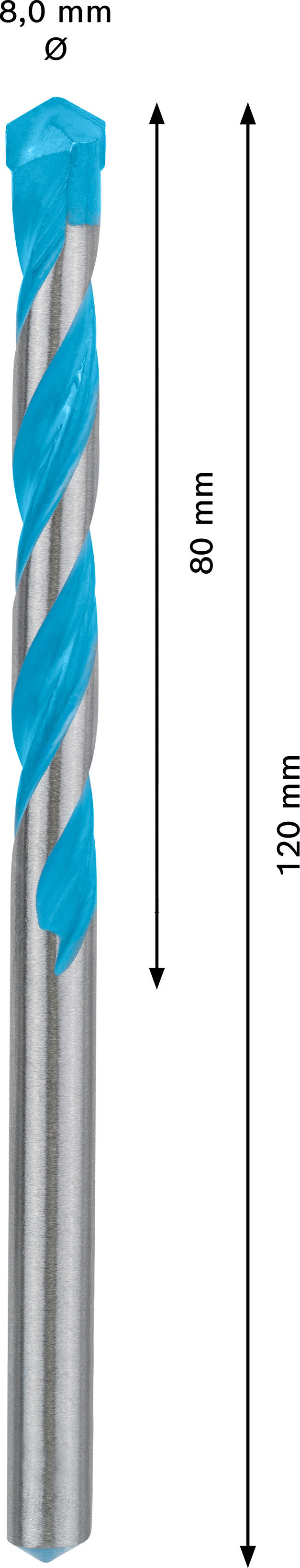 Foret multimatériaux Diam.8 mm, L.120 mm BOSCH EXPERT - 2