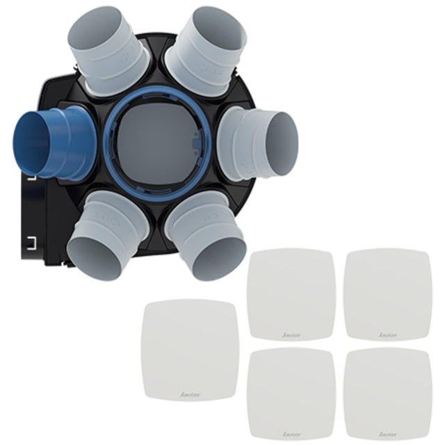 Kit VMC simple flux auto à détection d'humidité SAUTER Agalina grand logement