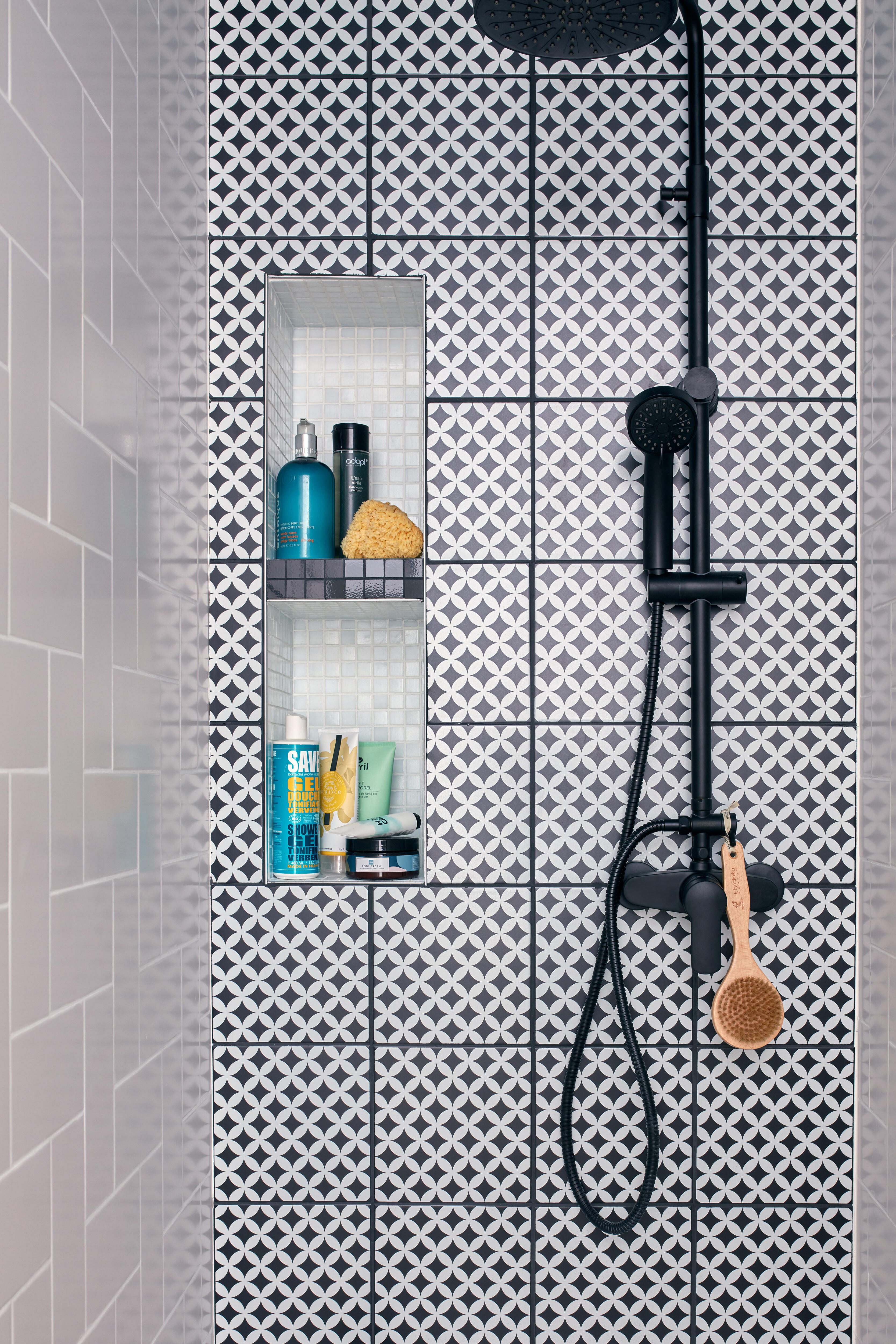 Colonne de salle de bains mécanique, EDOUARD ROUSSEAU Shenti, Noir - 3