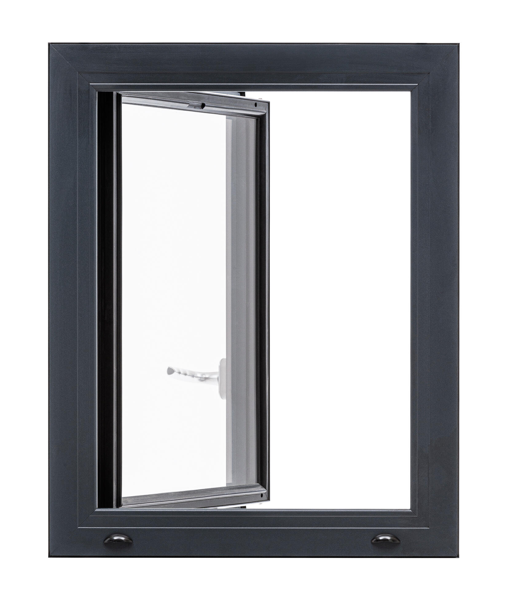 Fenêtre alu Essentiel H.95xl.80cm 1 vantail tirant droit gris anthracite - 7