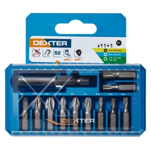 Lot de 11 embouts de vissage 25 mm et porte embout DEXTER Leroy Merlin Les bons plans des petits projets avant l'été