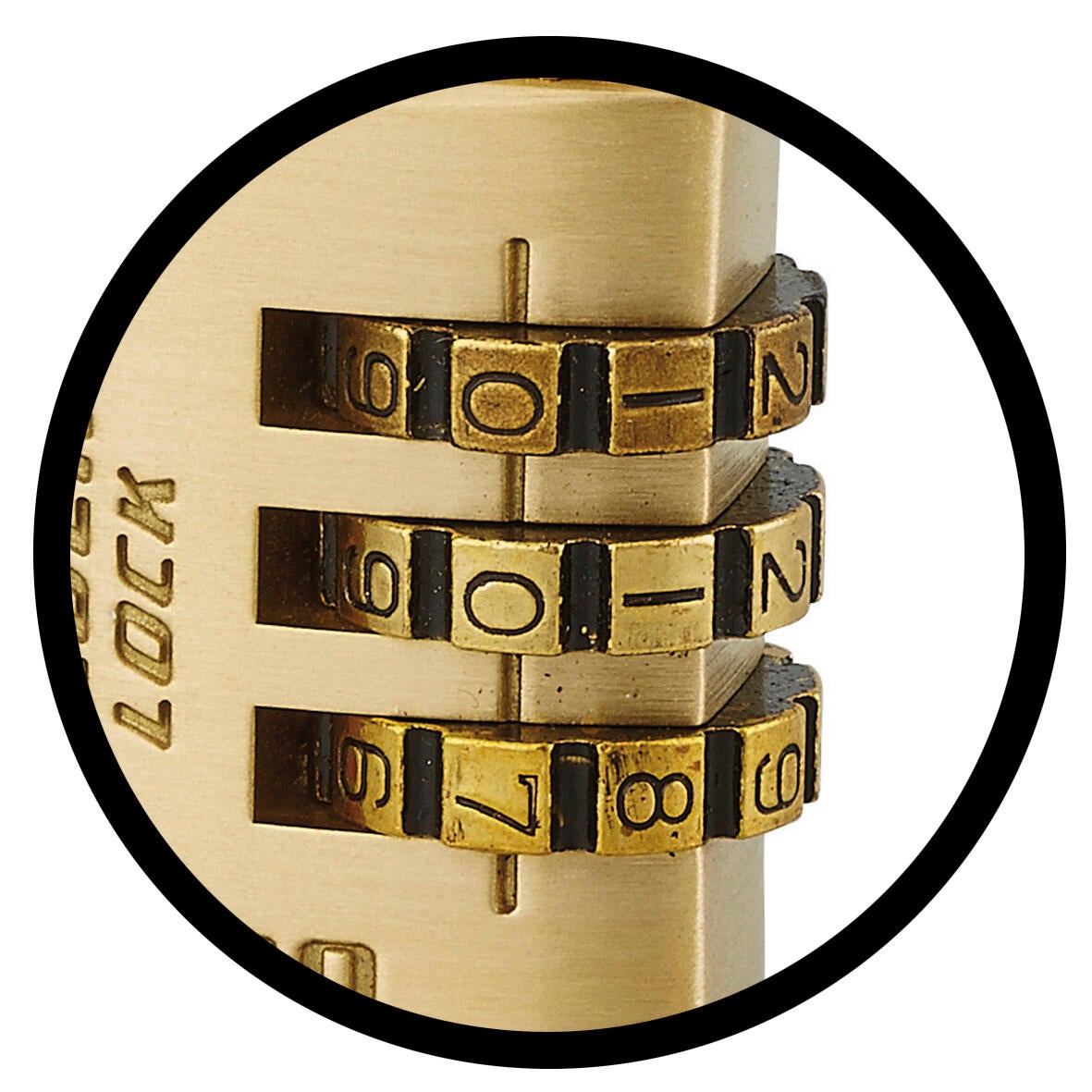 Cadenas à code laiton, l.20 mm - 4