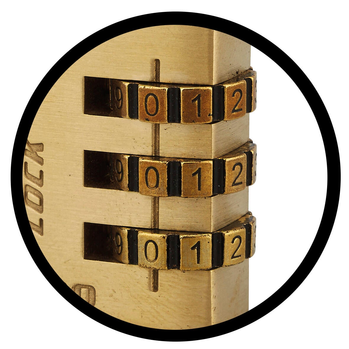 Cadenas à code THIRARD laiton, l.30 mm - 5