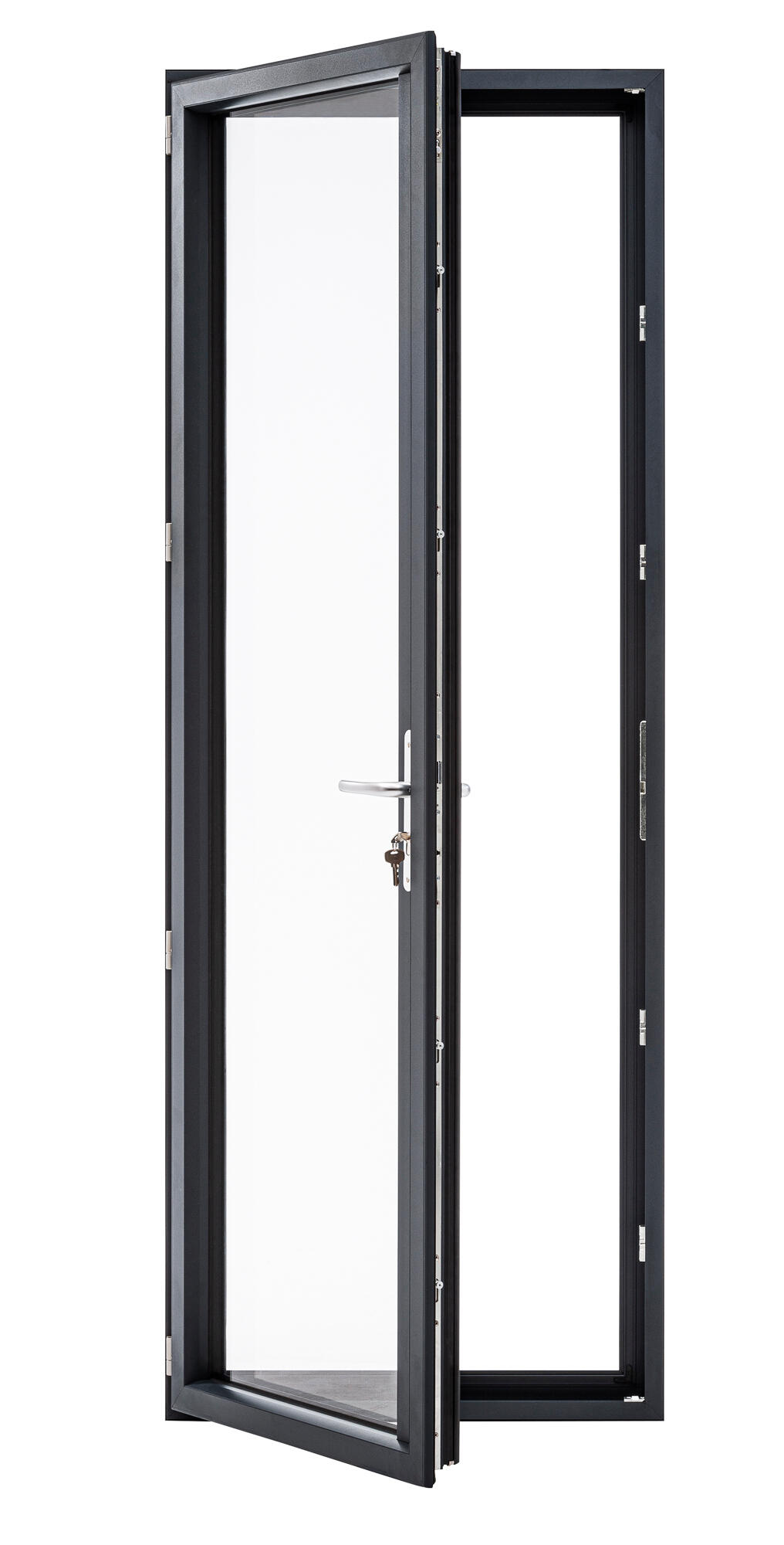Porte-fenêtre alu Essentiel H.205xl.80cm 1 vantail tirant gauche gris anthracite - 7