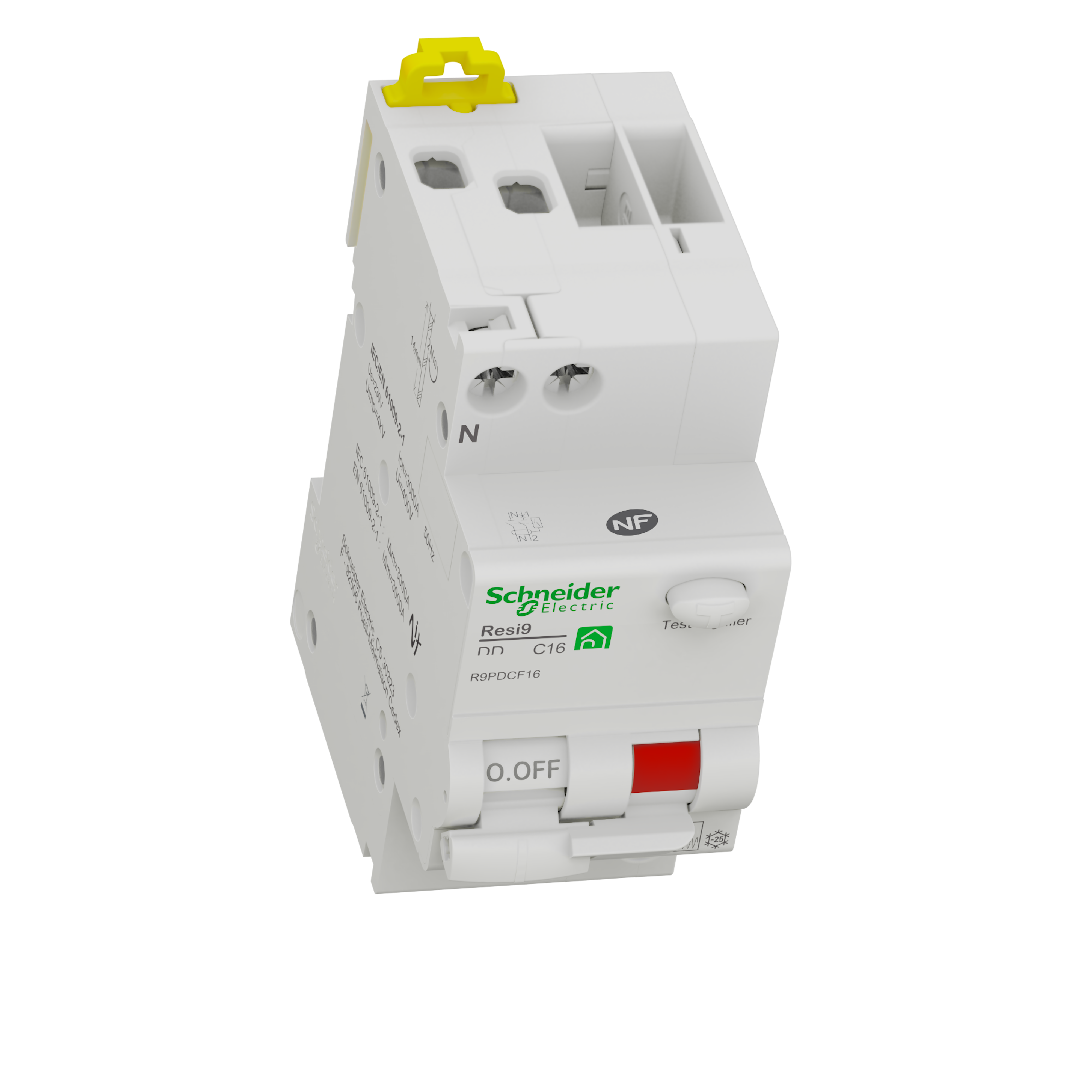 Disjoncteur différentiel 16A 30mA type FSI courbe C Resi9 XP, SCHNEIDER ELECTRIC - 5
