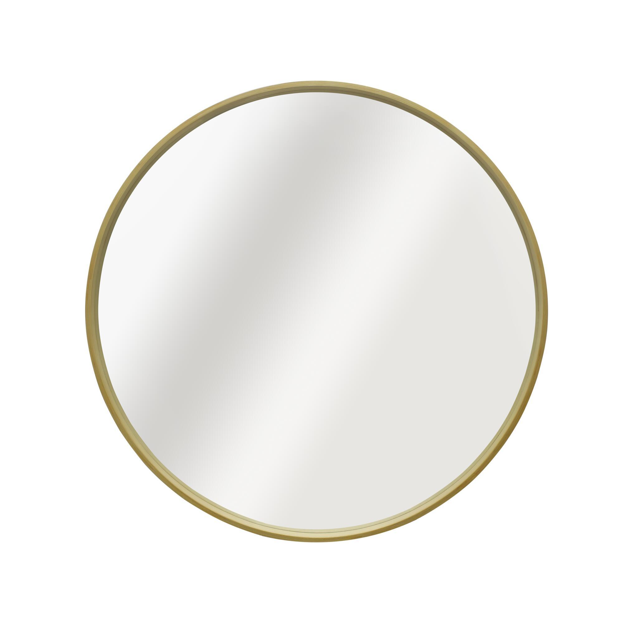 Miroir rond bois naturel Nordik INSPIRE diam.62 cm - 5
