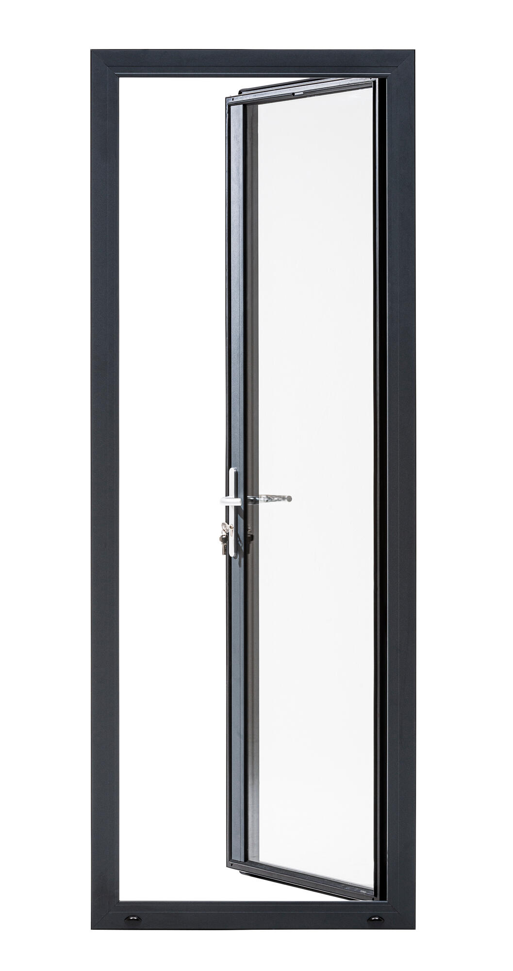 Porte-fenêtre alu Essentiel H.205xl.80cm 1 vantail tirant gauche gris anthracite - 5