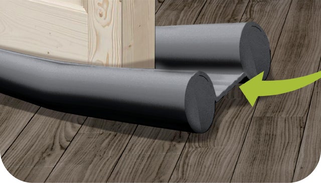 Coussin de porte 3M Tranqu'illico noir 93 cm