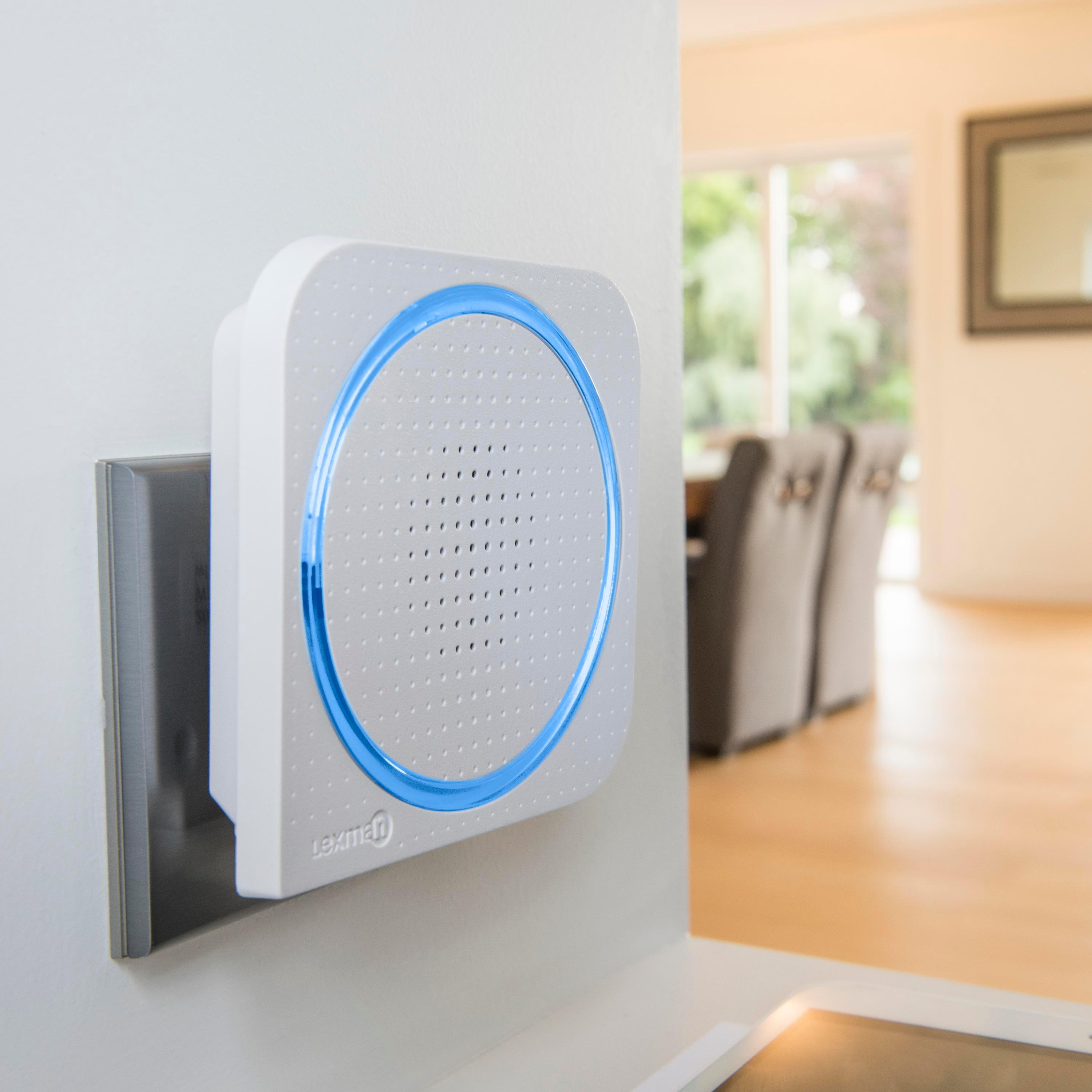 Sonnette sans fil LEXMAN enfichable et flash D02, blanc - 2