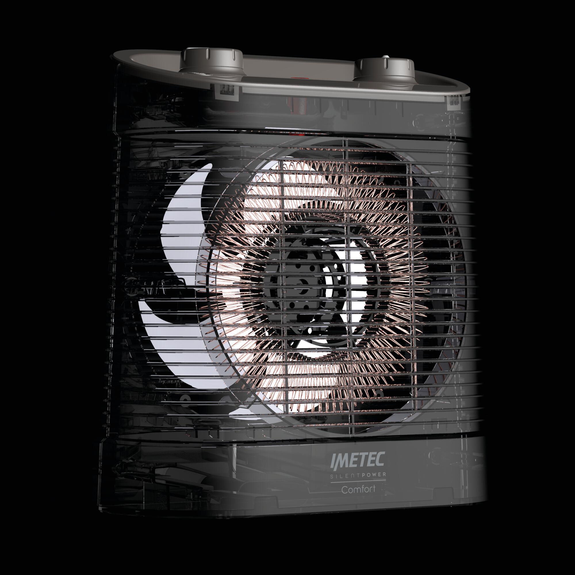 Termoventilatore elettrico IMETEC SilentPower nero - 2
