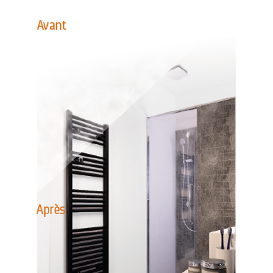 La VMC simple flux autoréglable est dotée d'un système anti buée