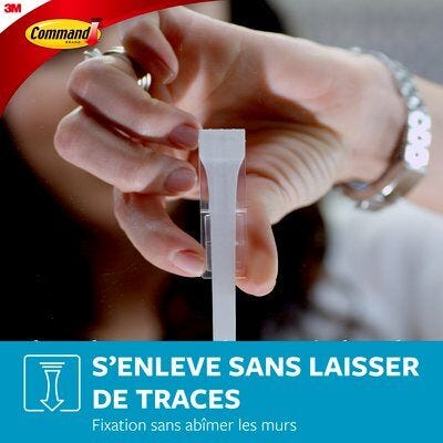 Crochet adhésif résistant à l'eau métal Command 