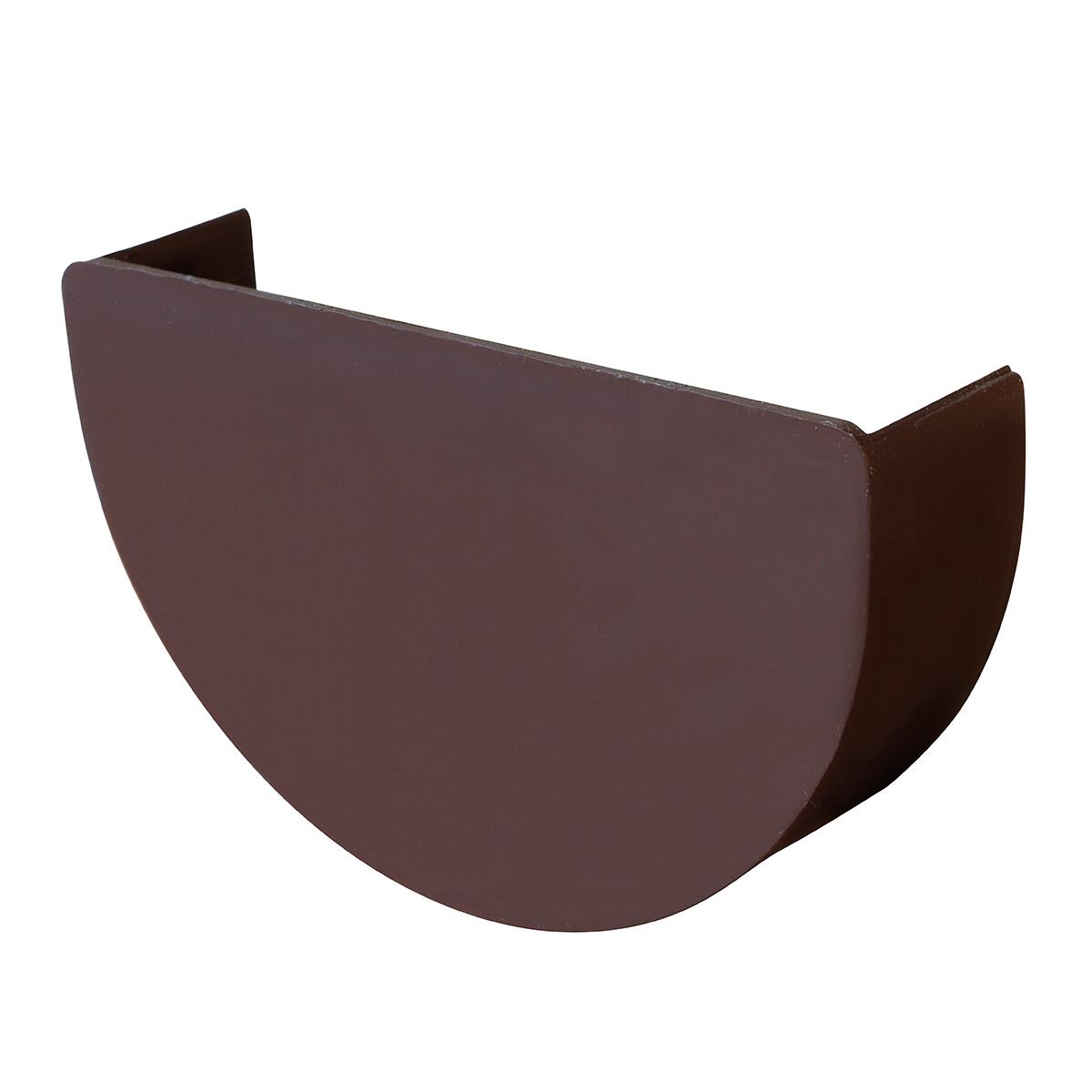 Testata per gronda marrone in pvc L 100 mm - 2