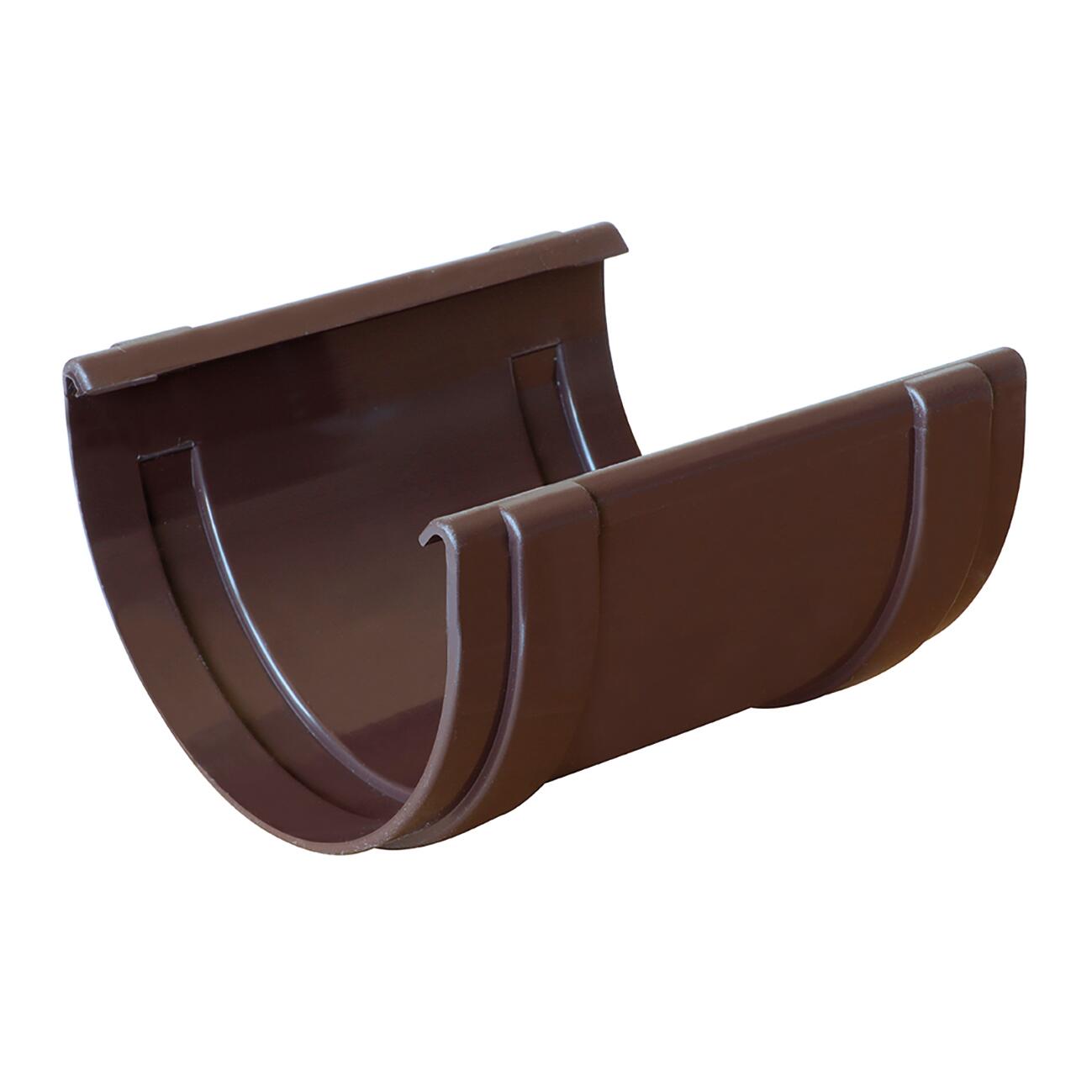Giunto di gronda semplice marrone in pvc L 100 mm - 3