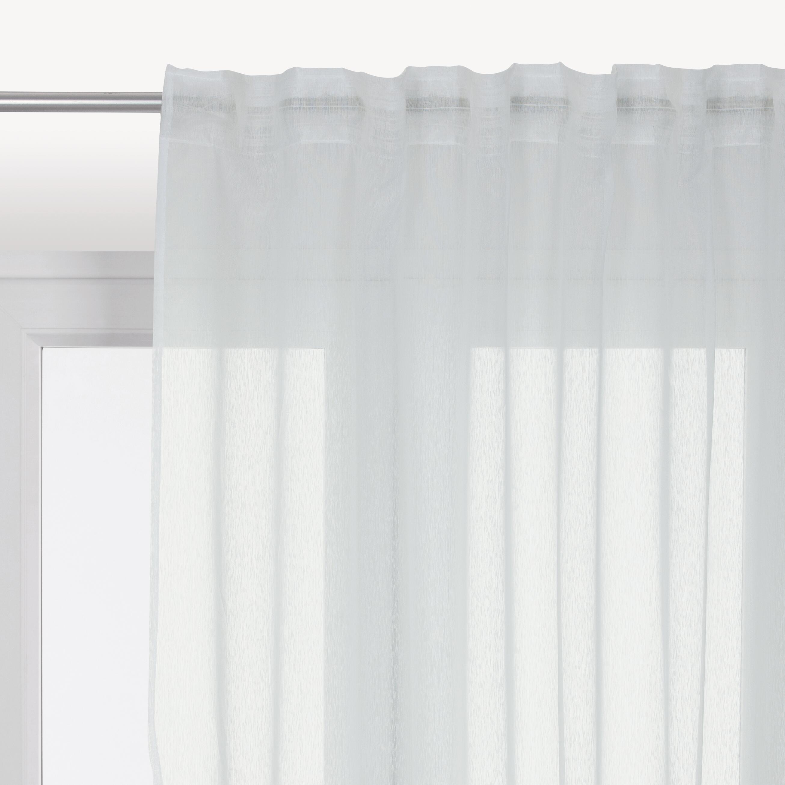 TOPICK Tenda In Voile Bianco 140x145 Cm - Leggera, Morbida E Perfetta Per Arredare Con Stile