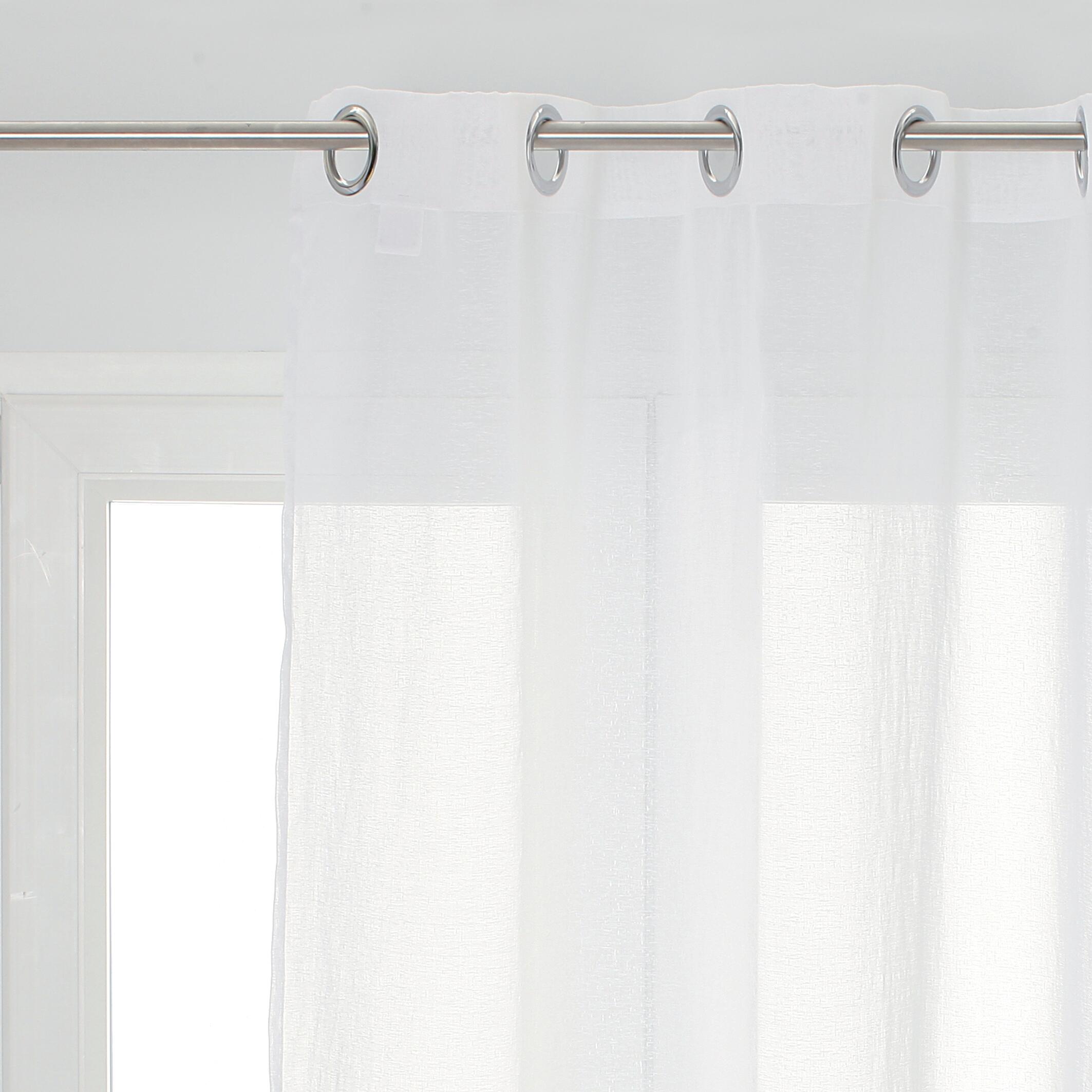 Tenda Voile Shali bianco, occhiello 140x280 cm - 4