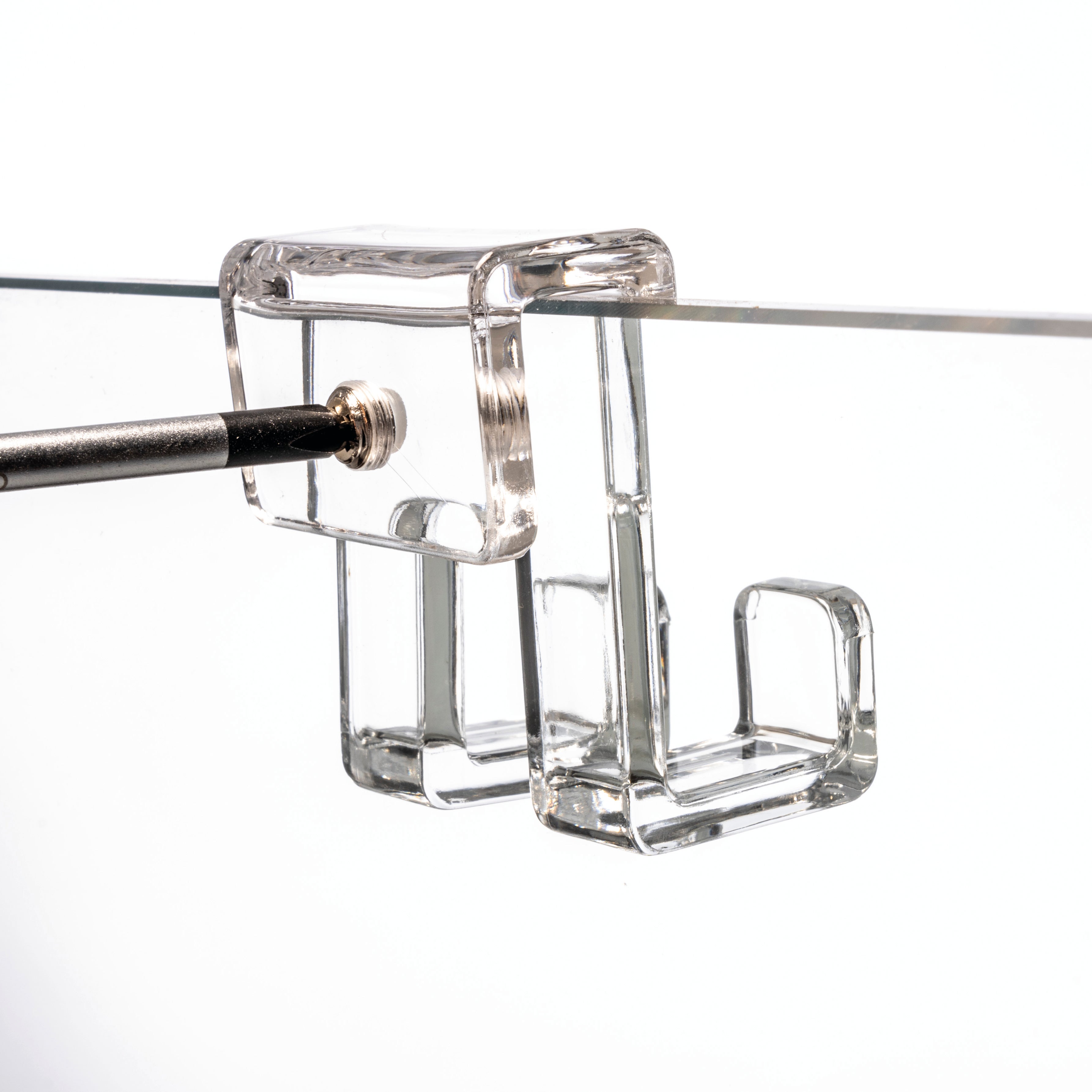 M6-D4 CM, PVC Trasparente Filettatura M6 Gancio Per Ventosa A Vite