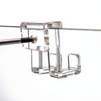 M6-D4 CM, PVC Trasparente Filettatura M6 Gancio Per Ventosa A Vite