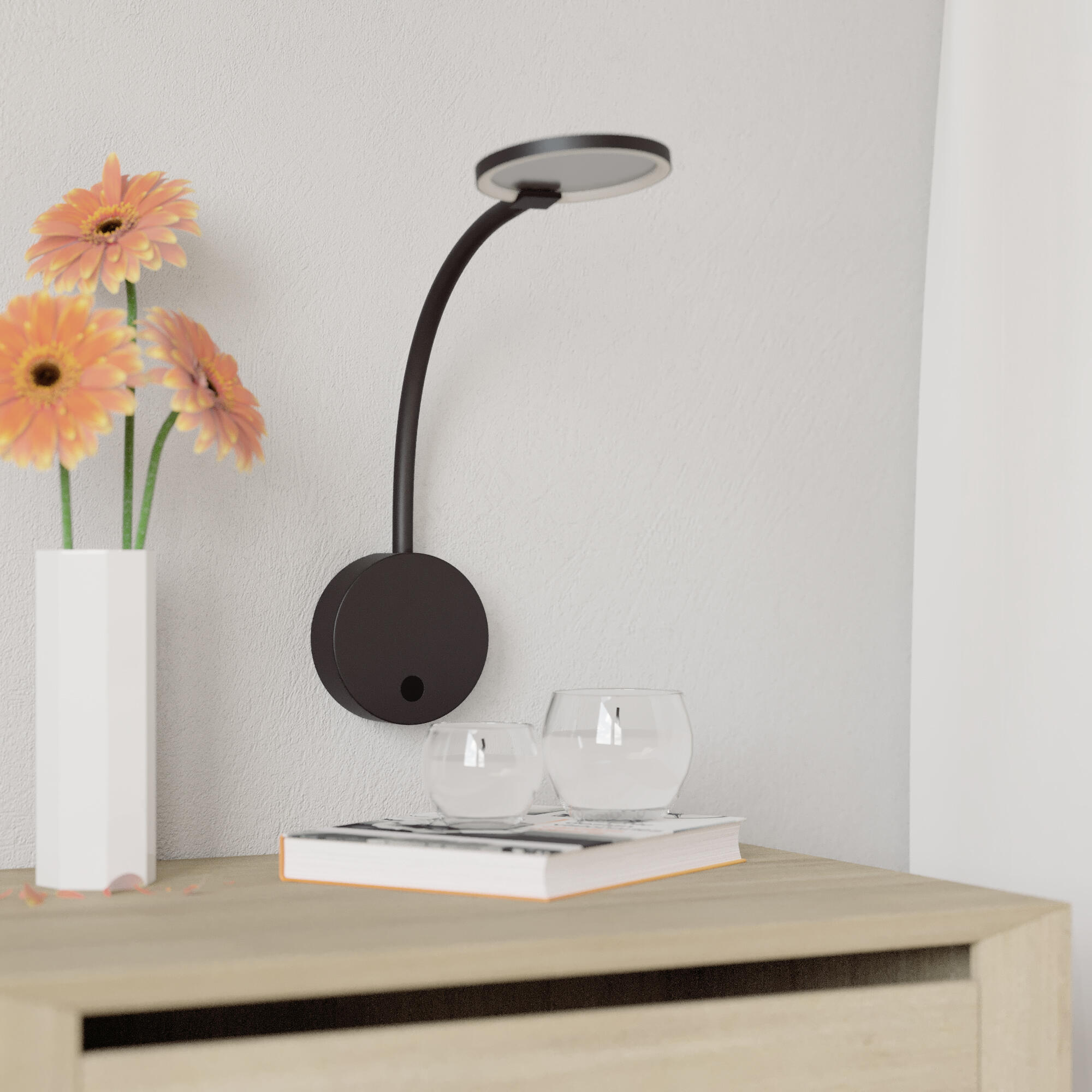 Applique LED, noir, Starla, INSPIRE - 4