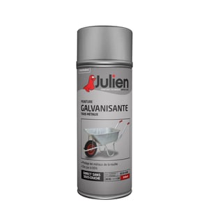 Bombe de peinture Galva tous métaux JULIEN gris alu brillant 400 ml Leroy Merlin Les bons plans des petits projets avant l'été