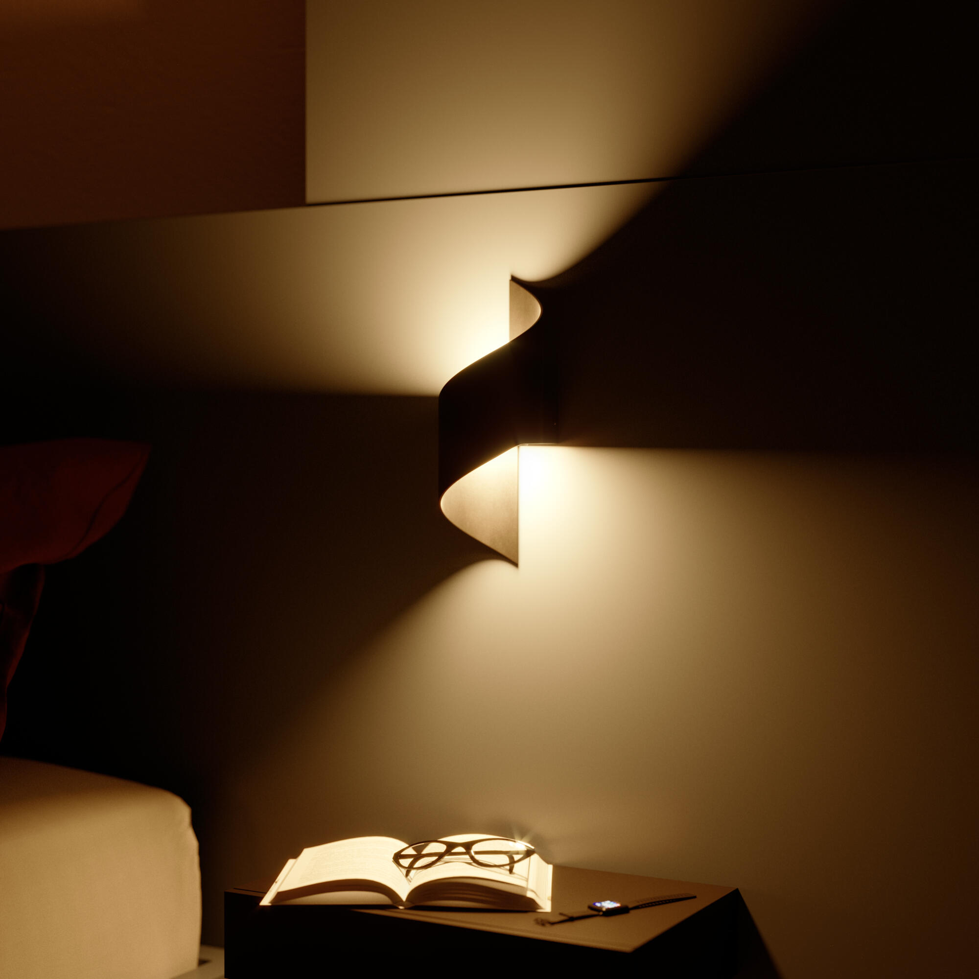 Applique murale LED, acier, noir, Leria, INSPIRE - 3