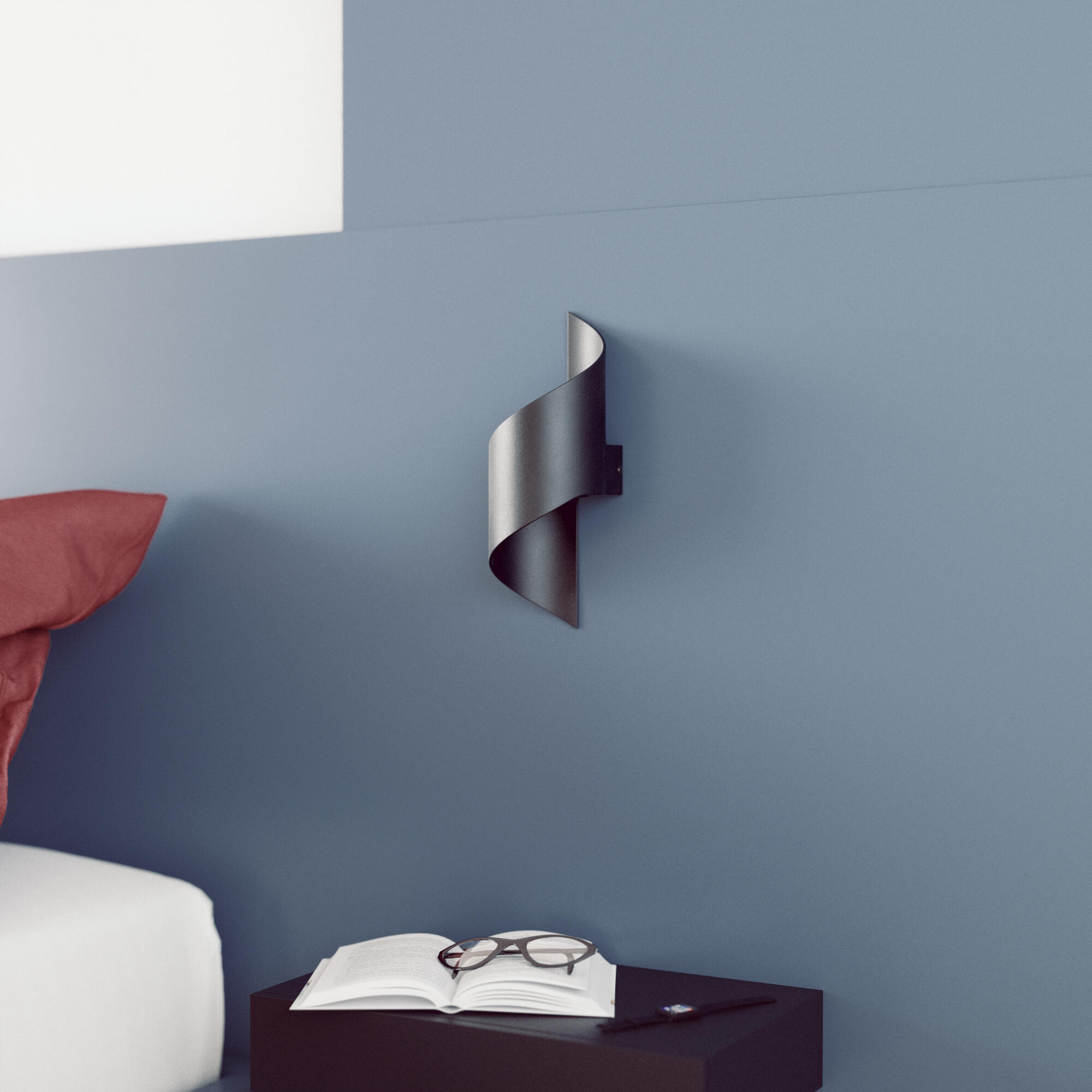 Applique murale LED, acier, noir, Leria, INSPIRE - 7