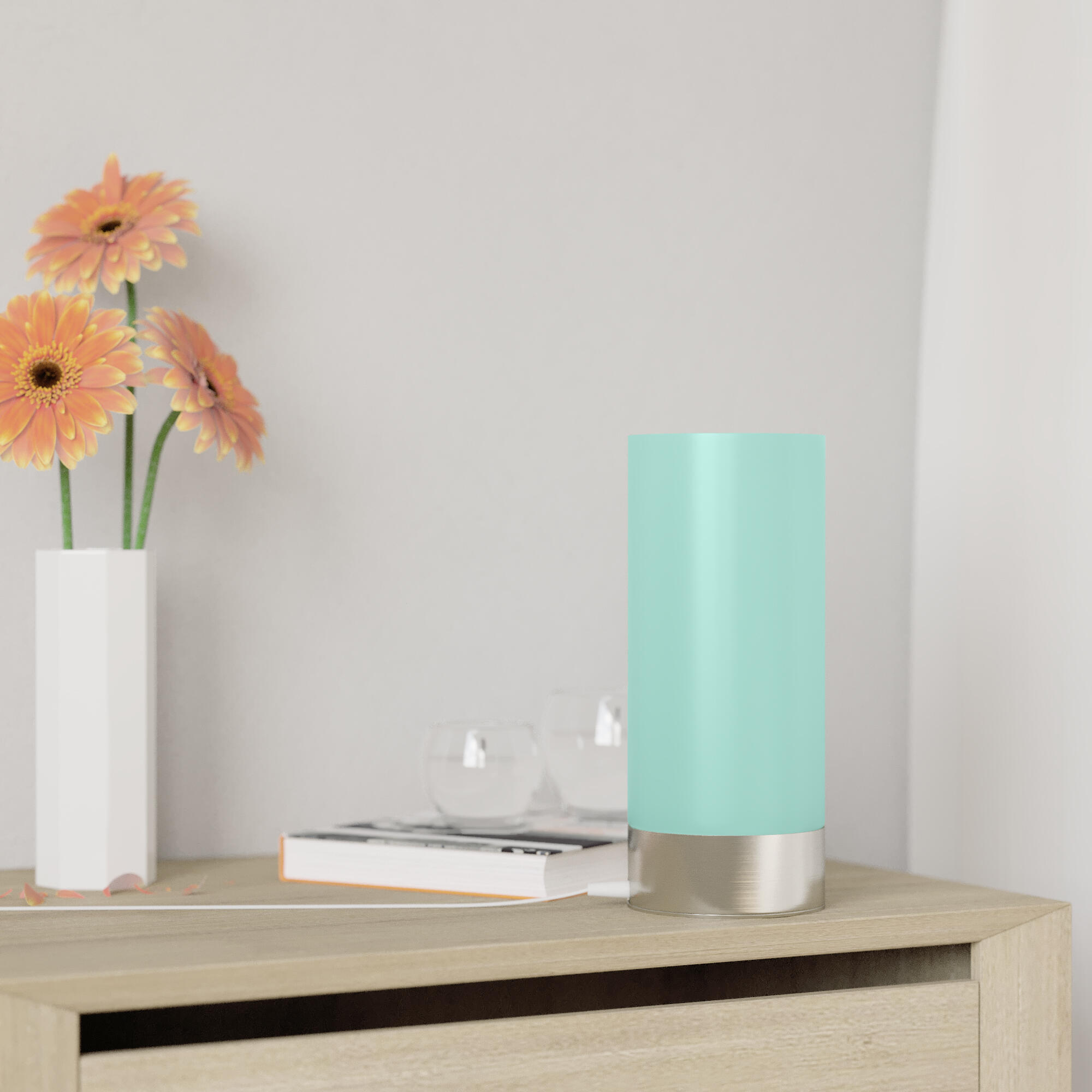 Lampe Tee touch , verre, vert, H.22 cm, INSPIRE - 2