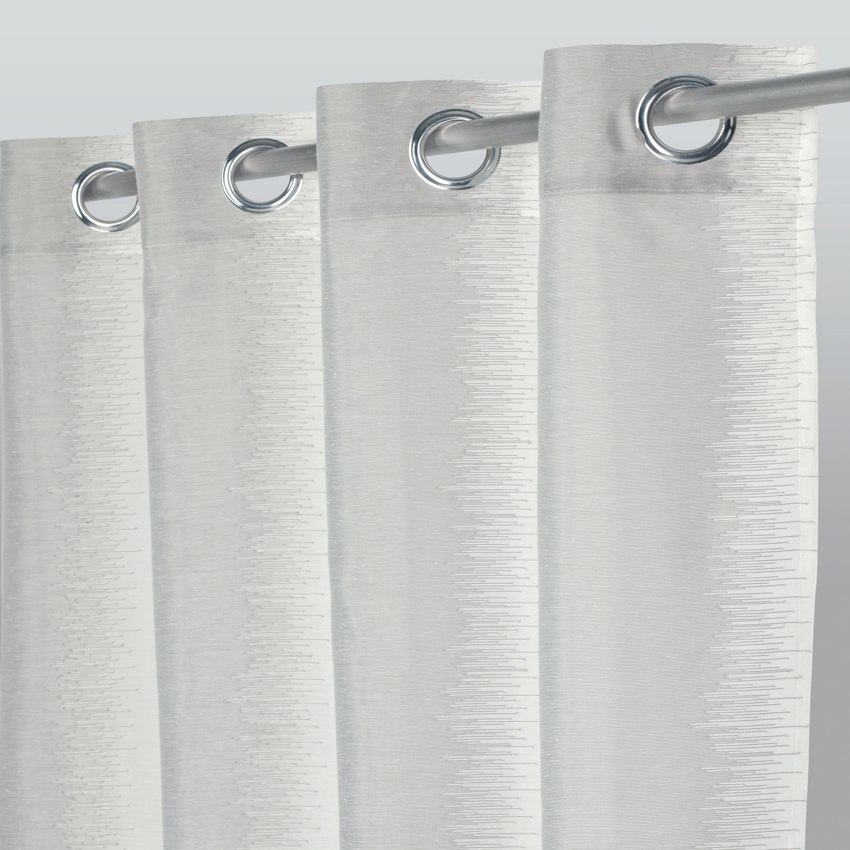 Tenda INSPIRE Voile Diamant grigio, occhiello 140x280 cm - 5