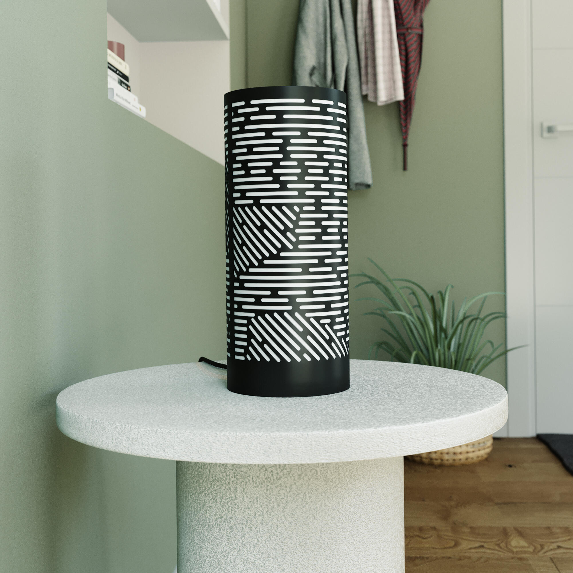 Lampe Slots, h.28.5cm, acier, H.28.5 cm INSPIRE, E27 - 2