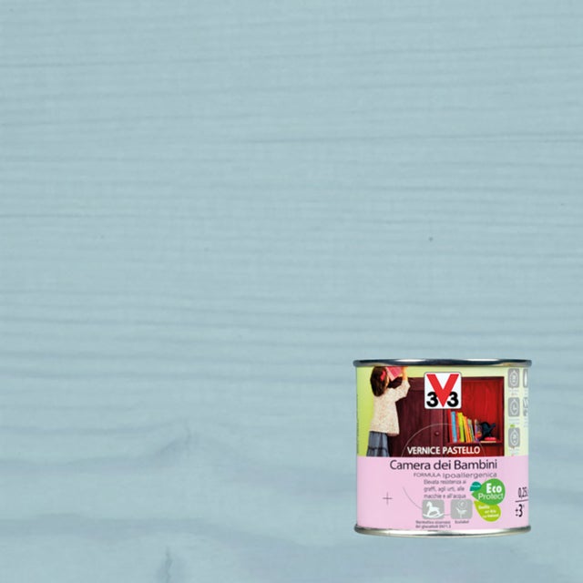 Vernice per legno da interno V33 verde 0.5 lt