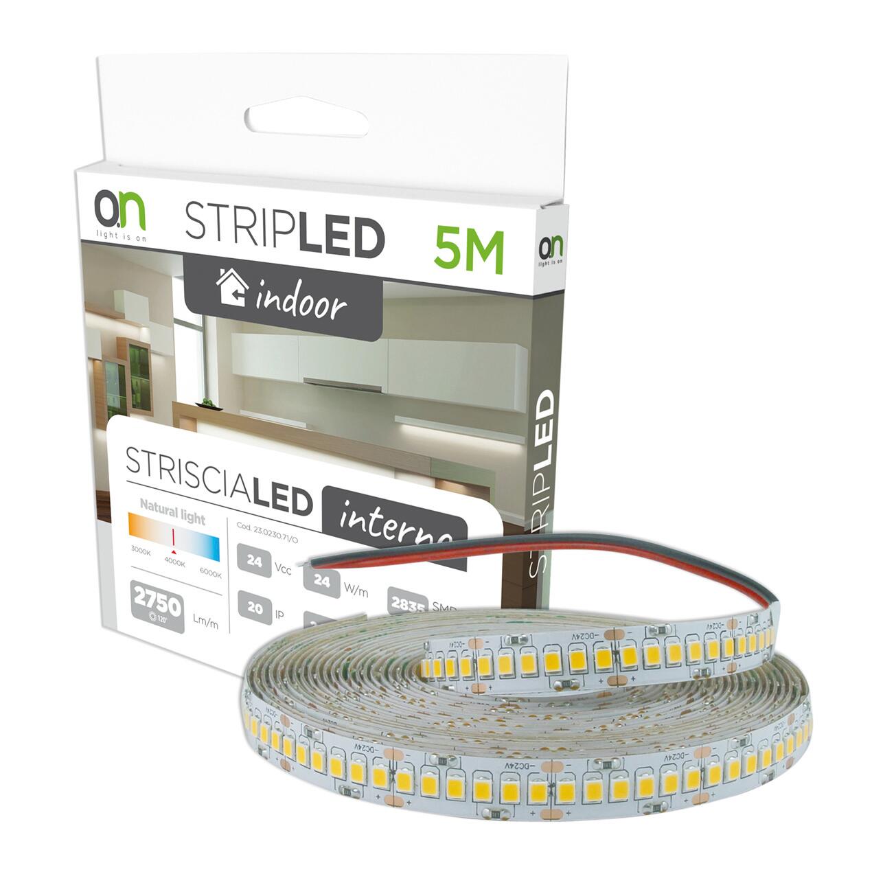 Striscia led 5m luce bianco naturale - 8