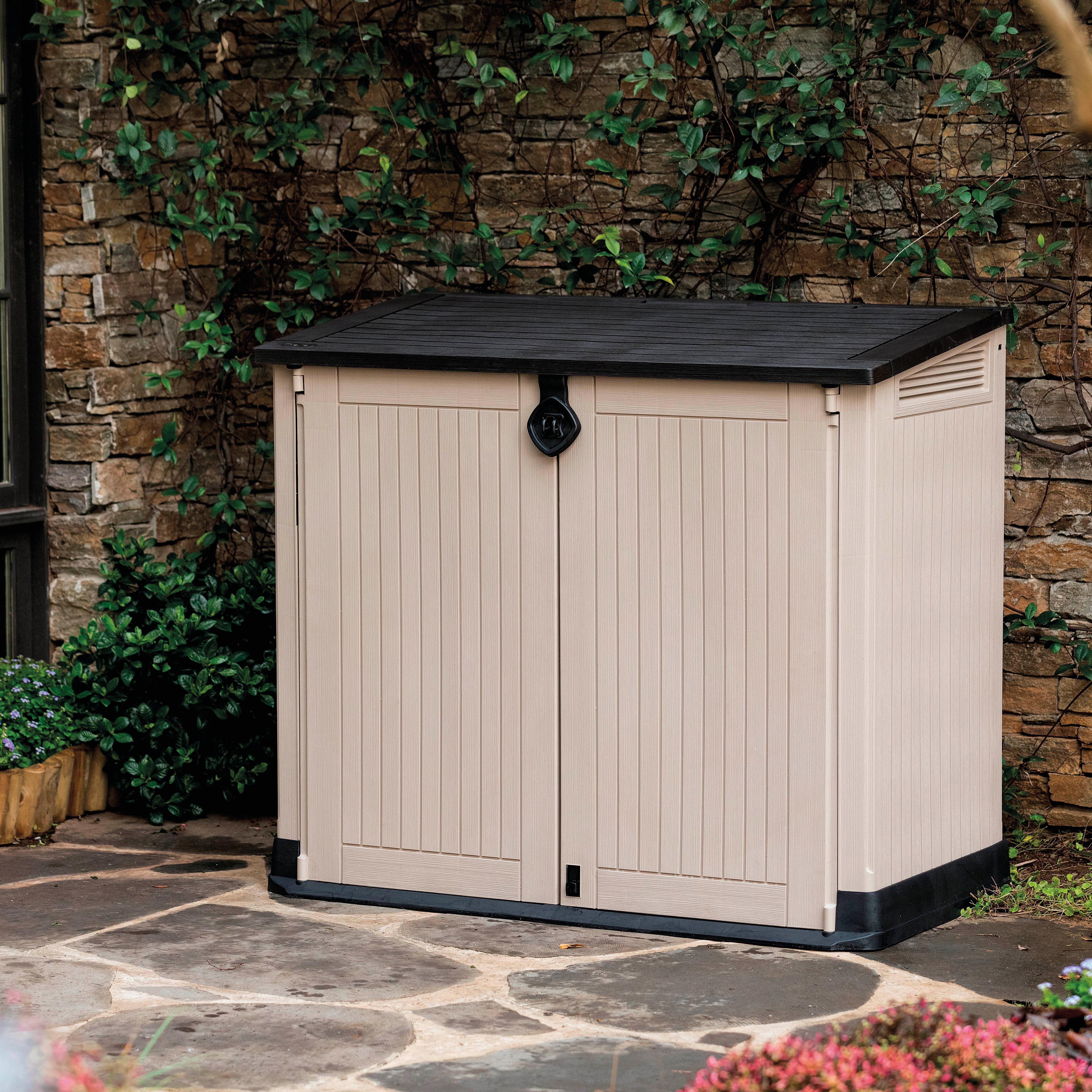 Box portattrezzi in polipropilene KETER STORE IT OUT MIDI L 130 x P 74 x H 110 cm Beige - 4