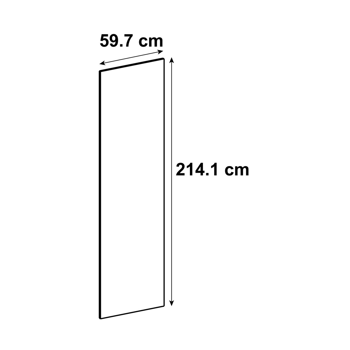 Painel/Porta de cozinha Delinia Sevilha 60X215 cm branco brilho - 6