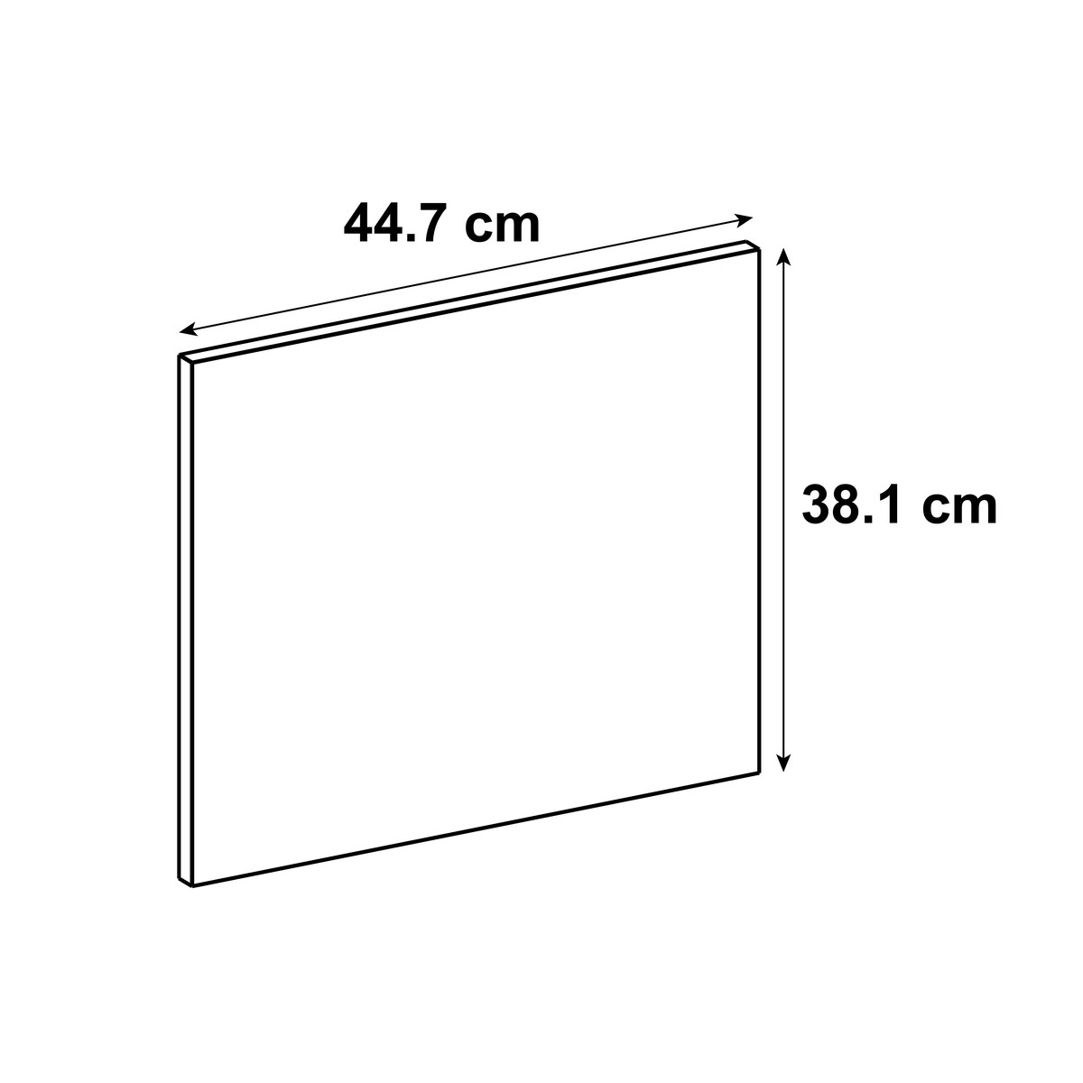 Frente de cajón de cocina atenas nocce claro h 38.4 x l 45 cm