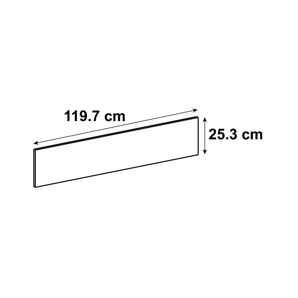 Façade de tiroir de cuisine DELINIA ID Vienne gris vert mat H.25.3 x l.119.7 cm - 7
