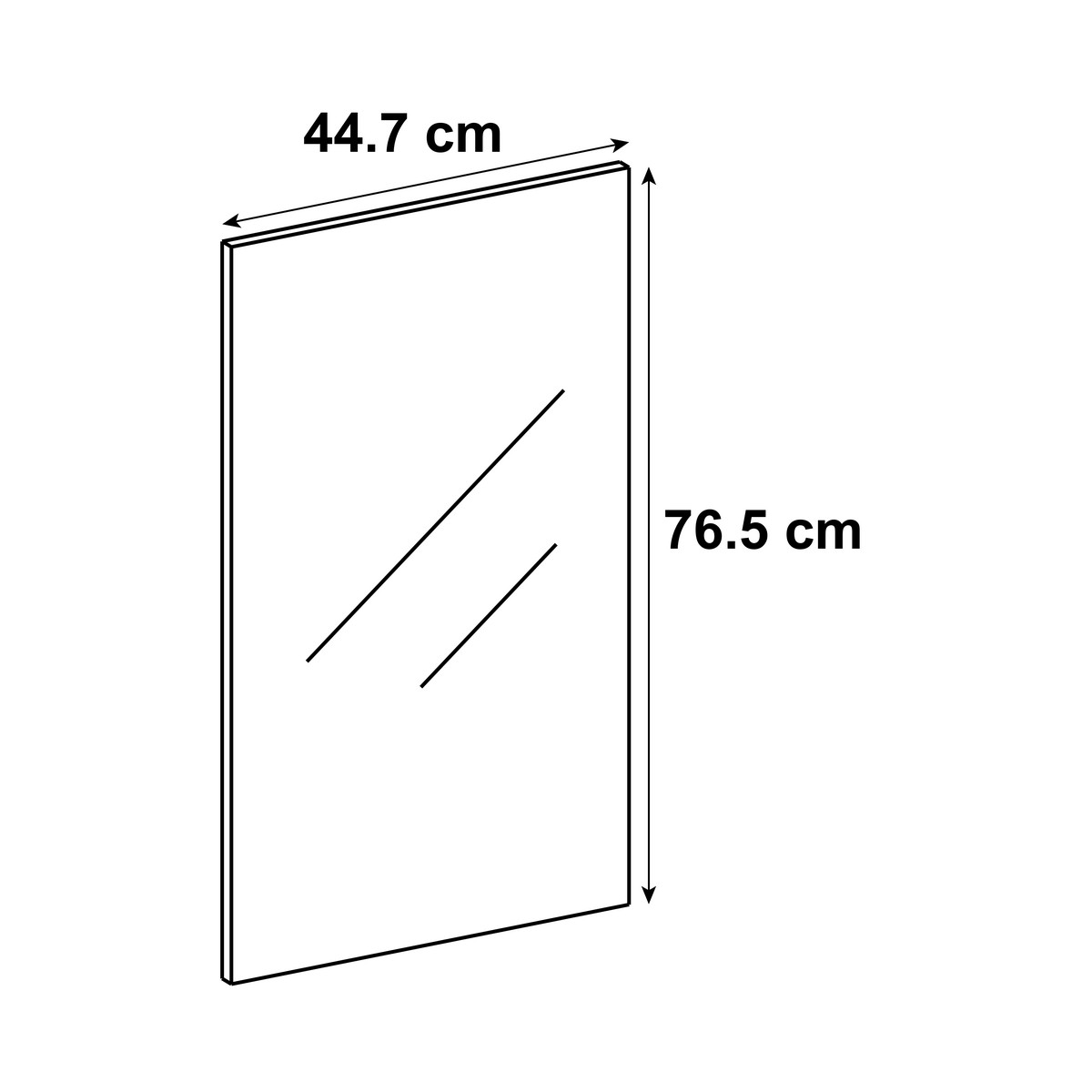 Porta de cozinha Delinia Toscane 44.7x76.8cm branco mate - 4