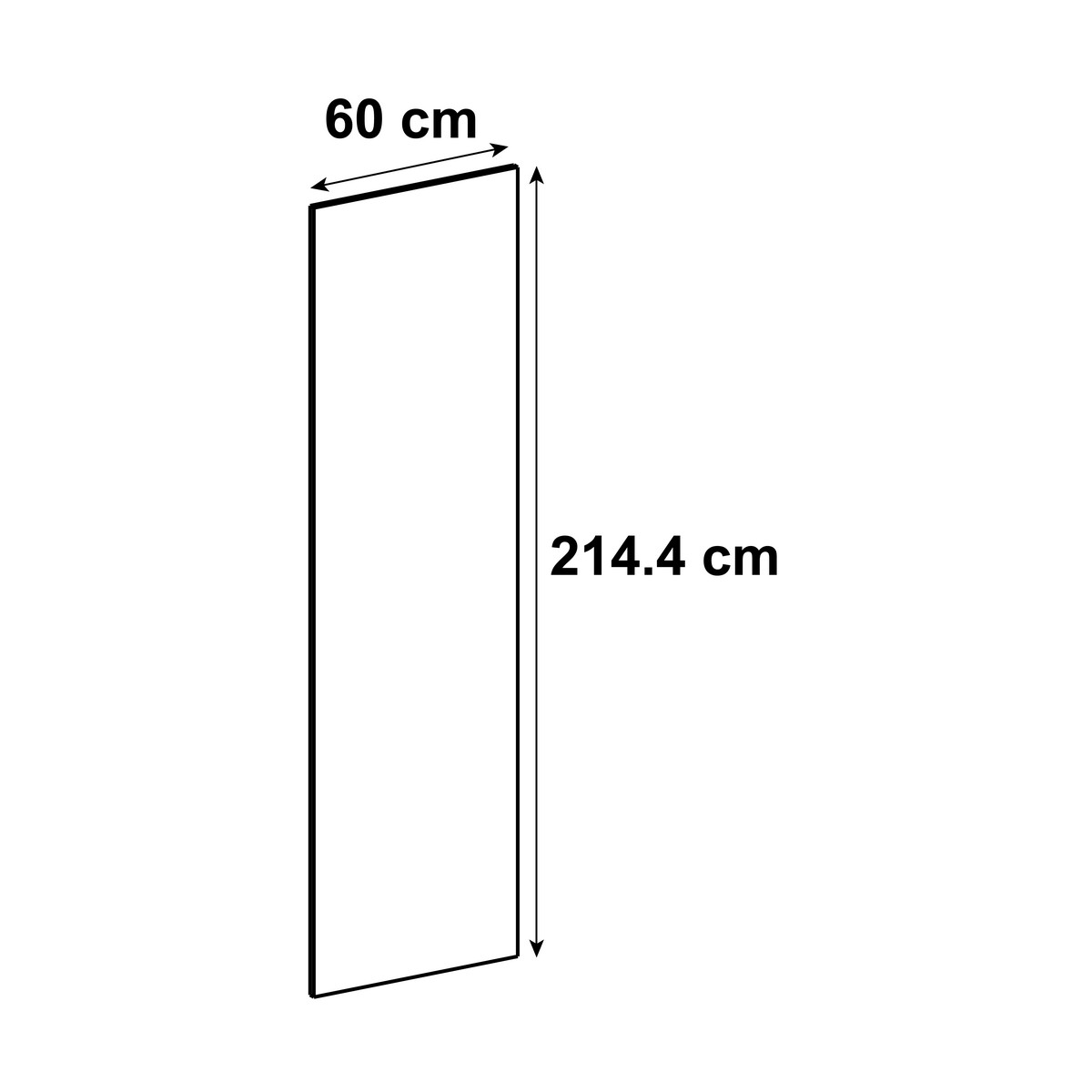 Joue de finition Tokyo chêne H.214.4 cm x L.60 cm x Ep.19 mm - 9