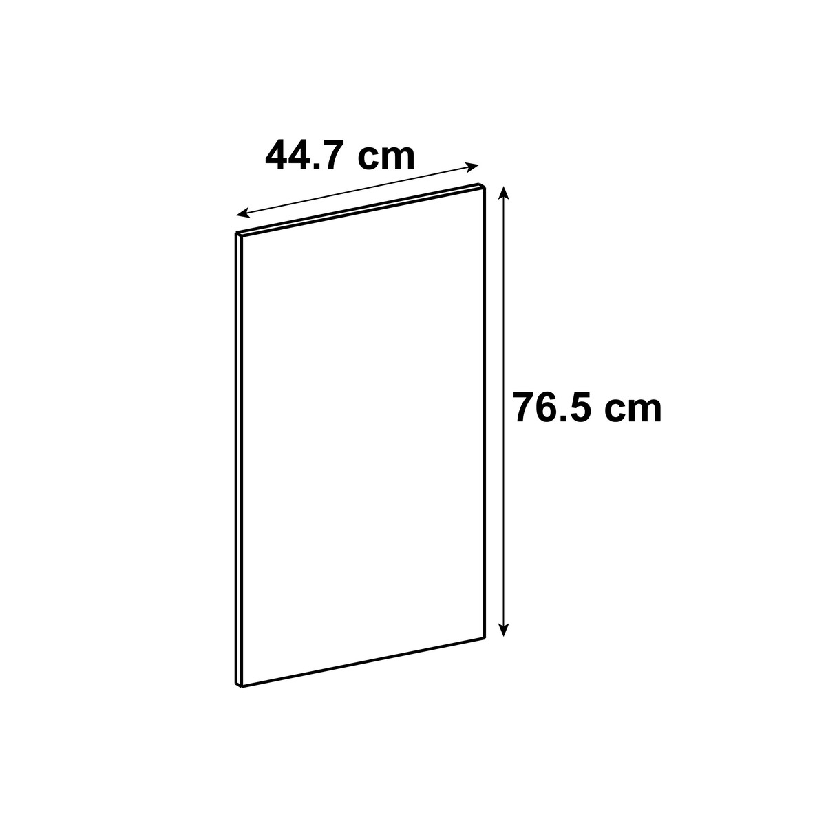 Porte de lave-vaisselle Sevilla blanc brillant H.76.5 x l.44.7 cm - 7