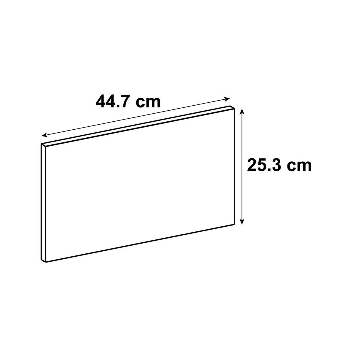 Frente de cajón de cocina atenas nocce claro h 25.6 x l 45 cm