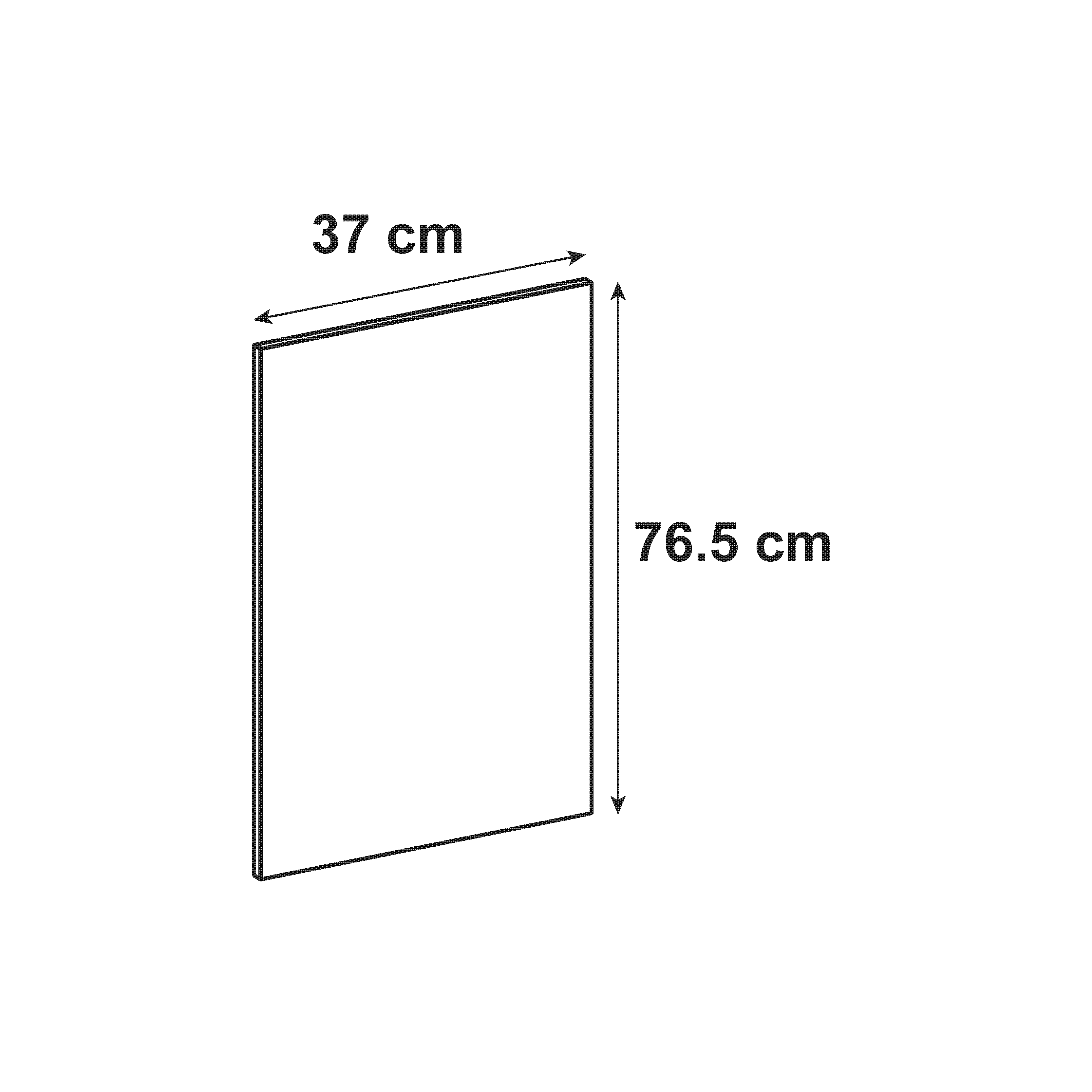 Joue de finition Venise brique H.76.7 cm x L.37 cm x Ep.19 mm - 3