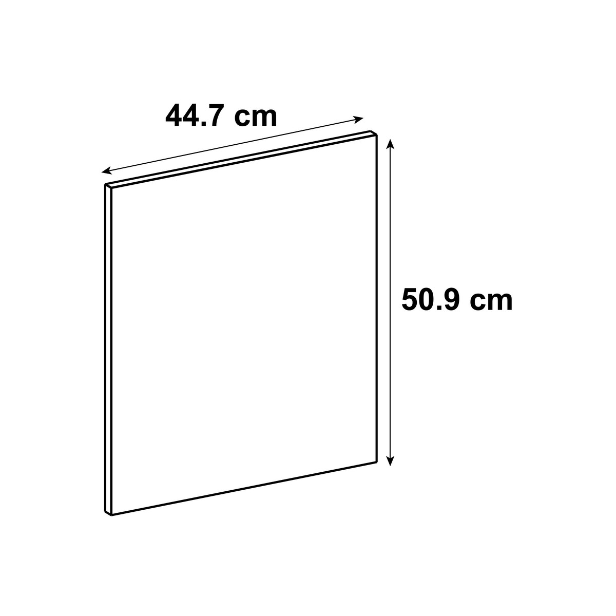 Porte de cuisine DELINIA ID Tokyo noir mat H.50.9 x l.44.7 cm - 7