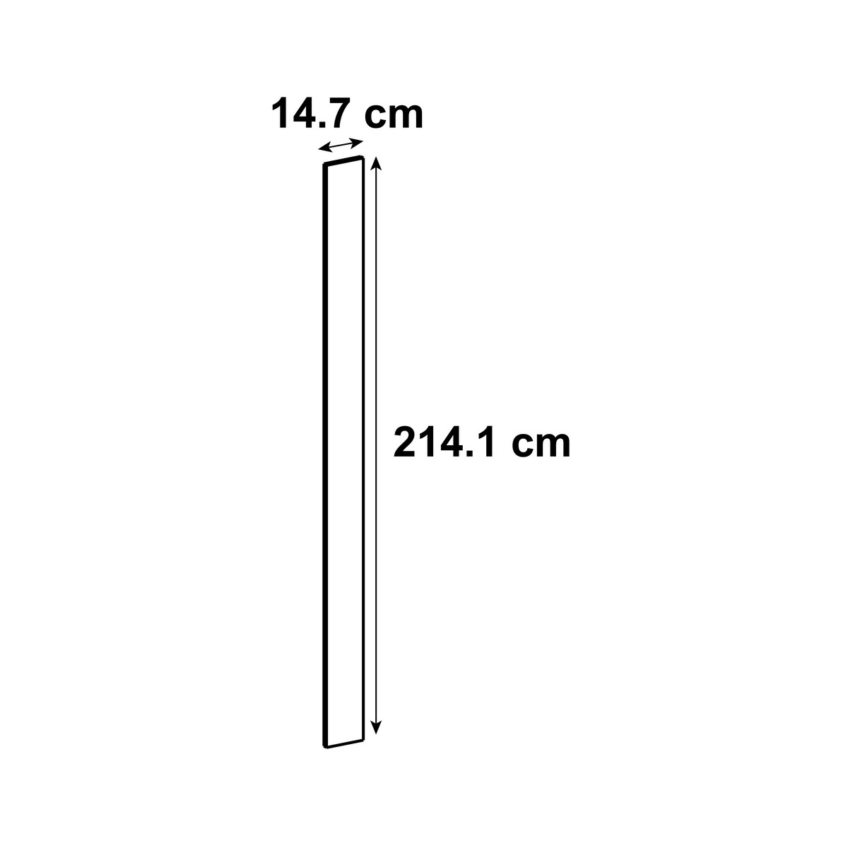 Porte de cuisine DELINIA ID Sofia blanc mat H.214.1 x l.14.7 cm - 6