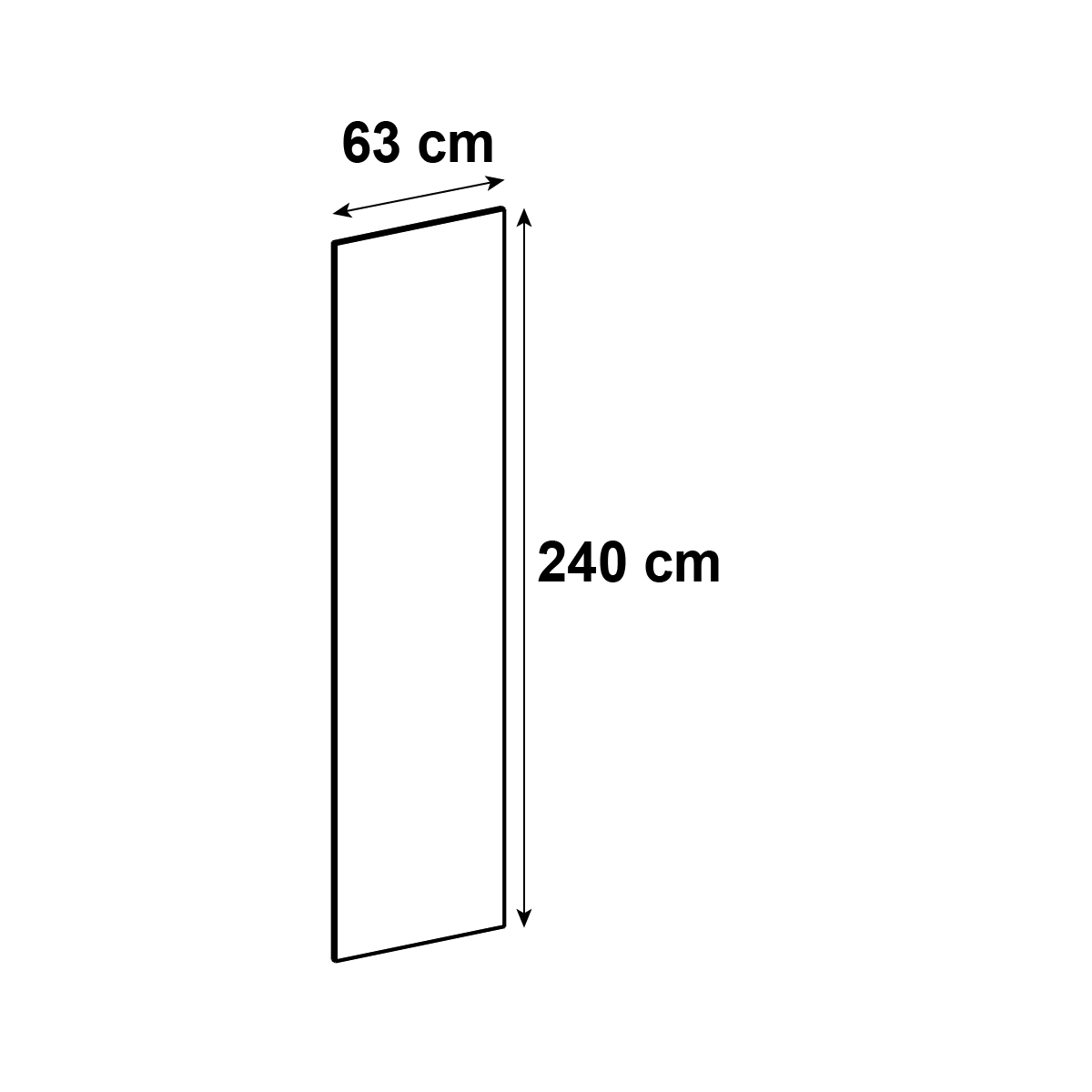 Joue Malmo chêne mat H.240 x l.63 cm - 5