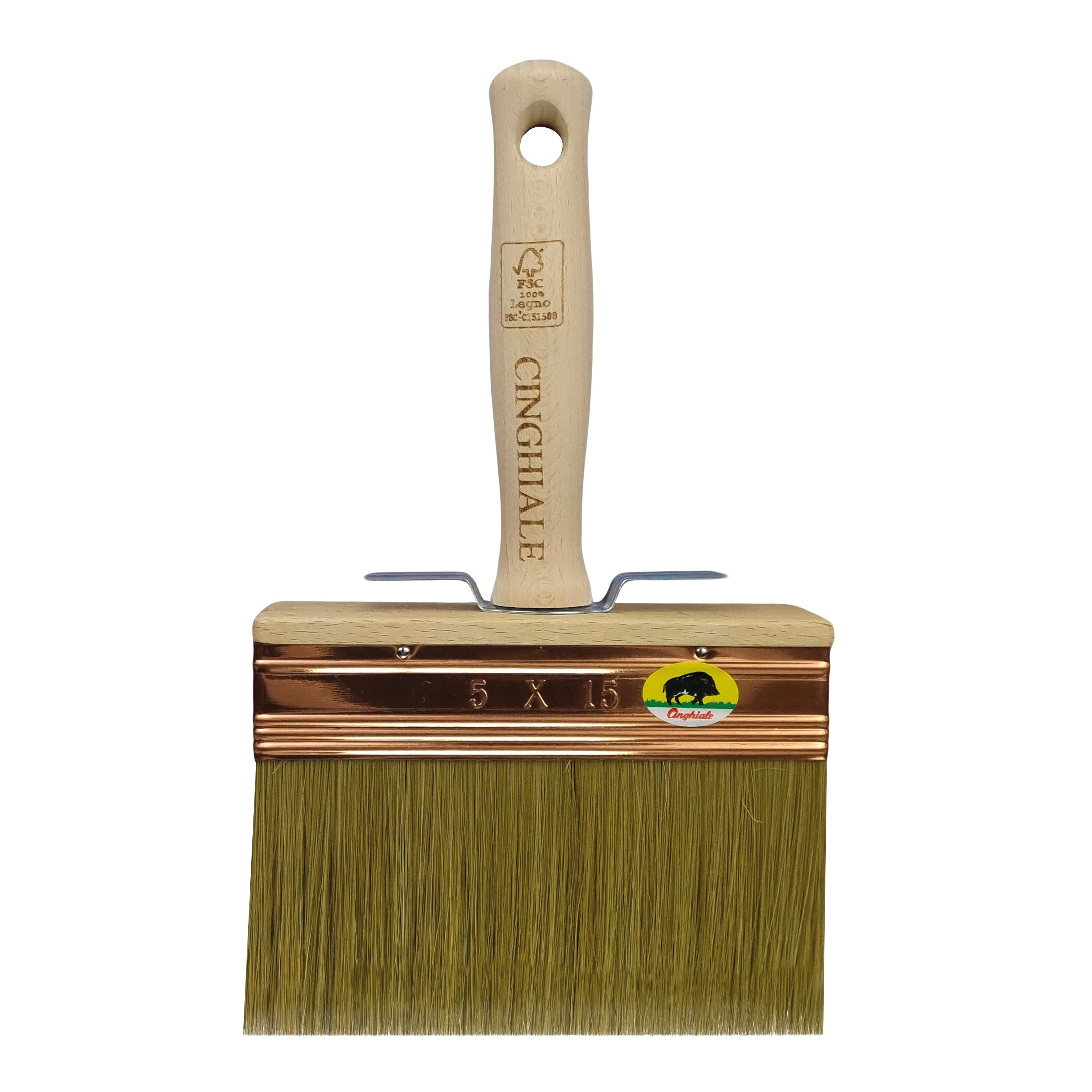 Pennello tradizionale 150 mm x Sp 50 mm  per vernice a base acqua PENNELLI CINGHIALE - 3