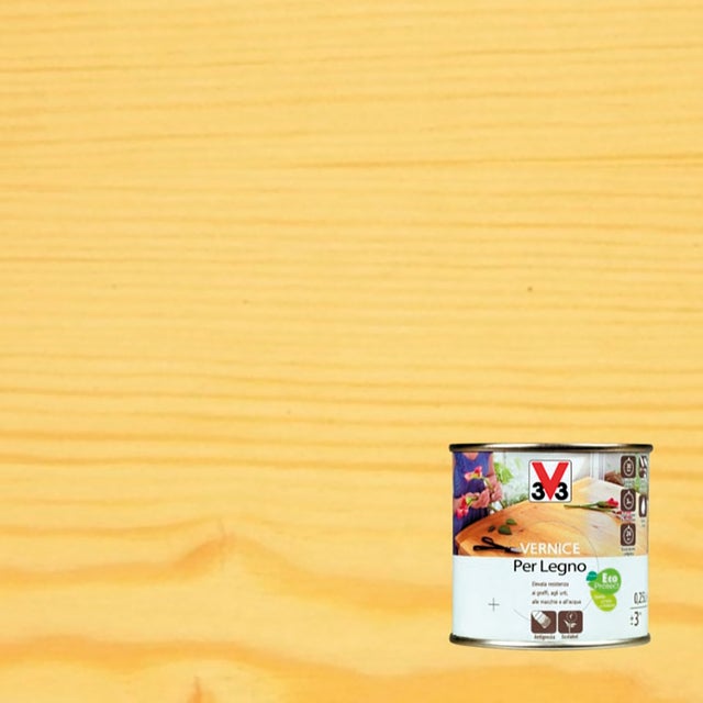 Vernice per legno da interno V33 neutro 0.25 lt