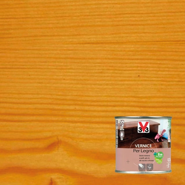 Vernice per legno da interno V33 noce 0.25 lt