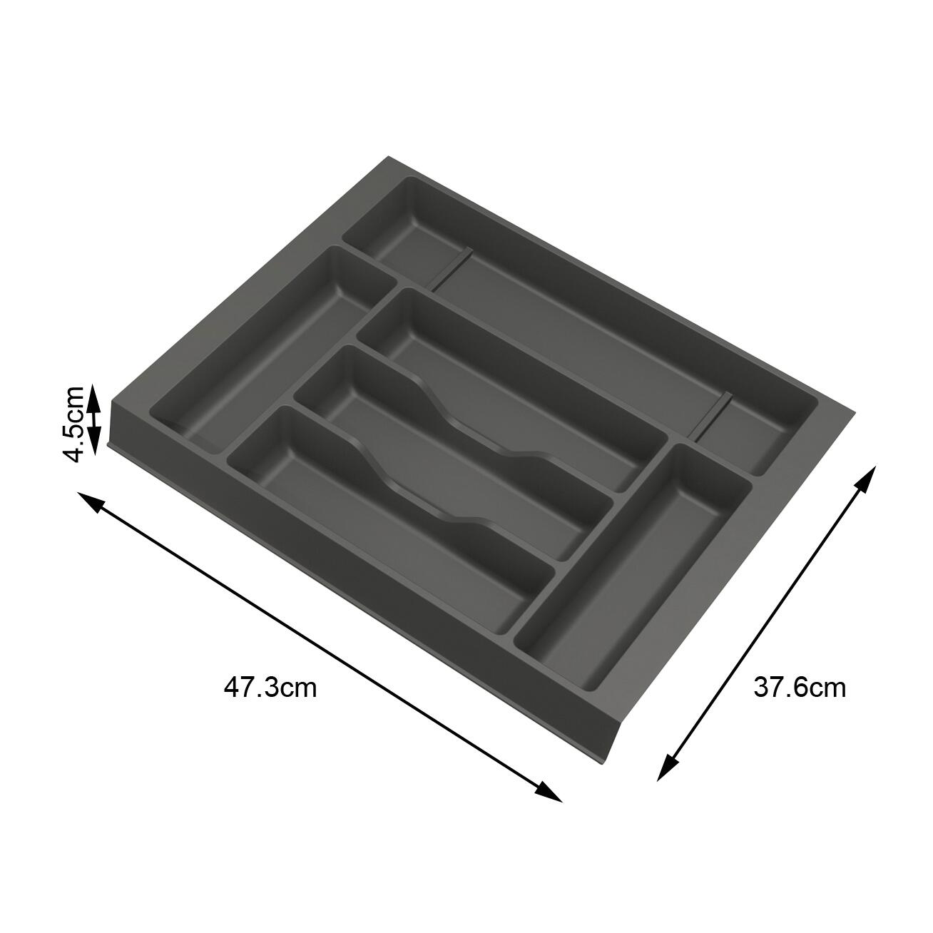 Portaposate universale grande L 37 x P 37 x H 37 cm grigio - 4