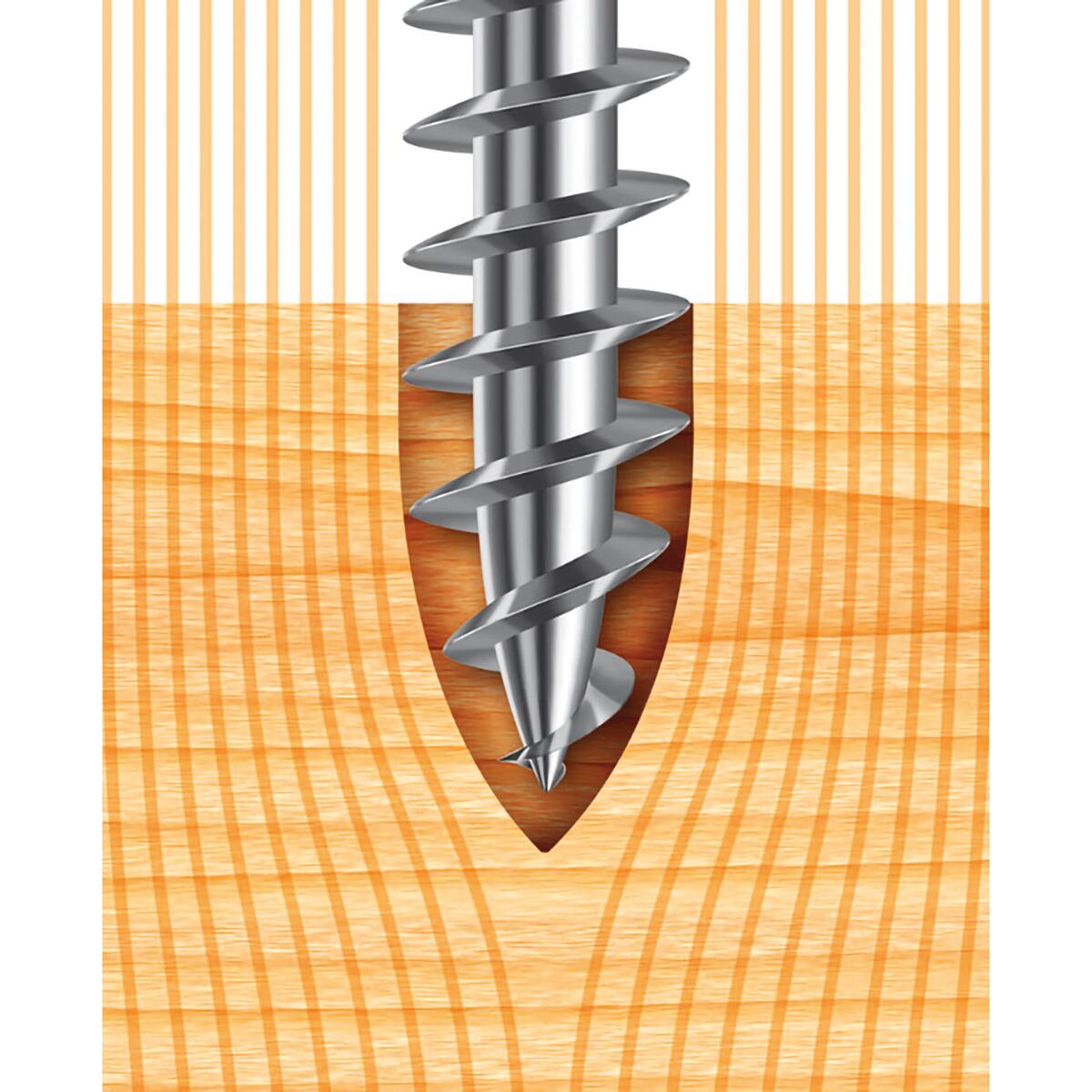 Vite MUSTAD Panelvit® PF TX testa svasata T20 in acciaio zincato ø5XL80 mm, vendita al peso - 4